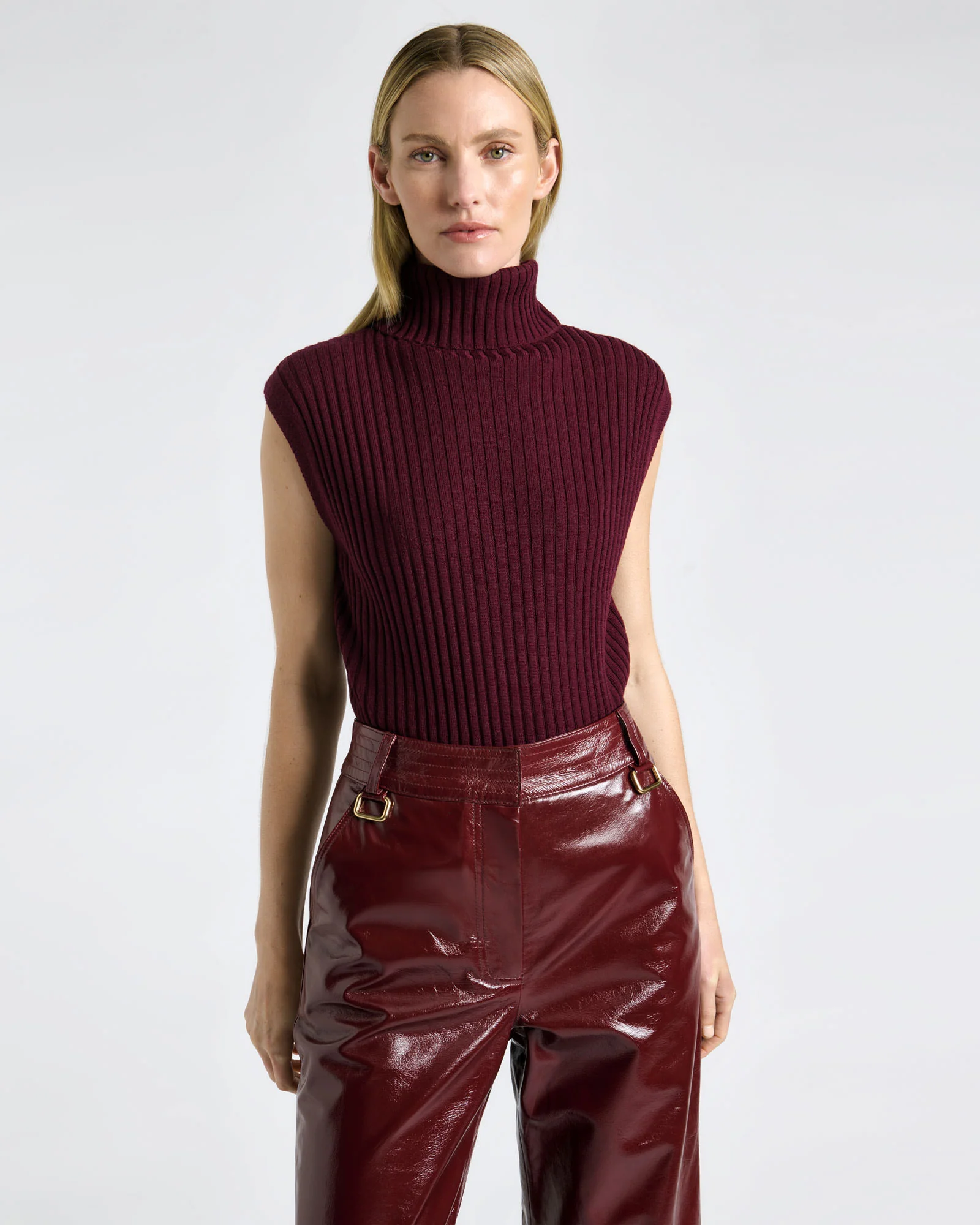 Merino Roll Neck Tank