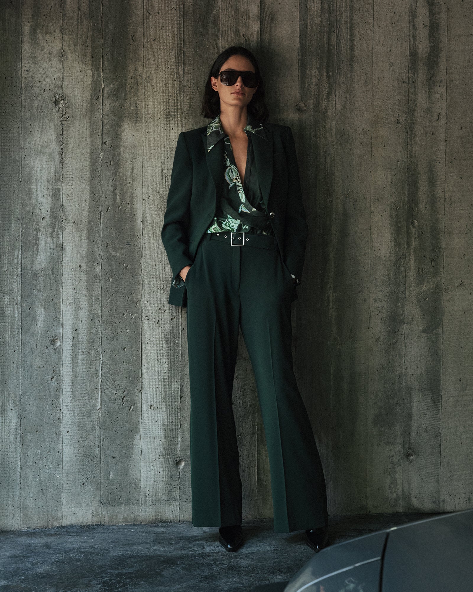 Forest Hourglass Blazer