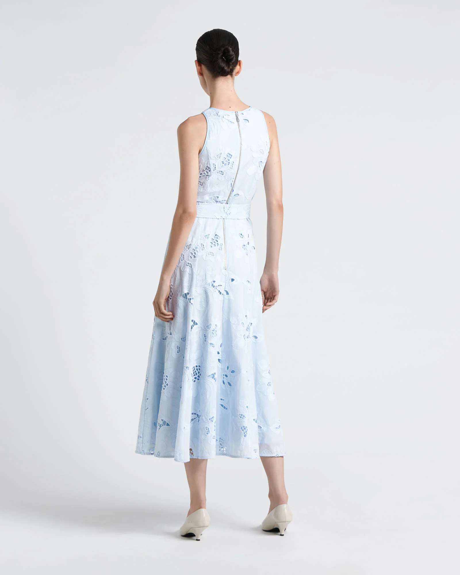 Cotton Embroidered Midi Dress