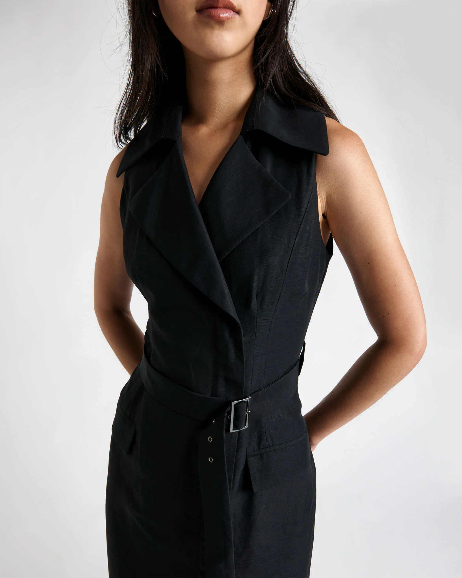 Tailored Blazer Midi Dress