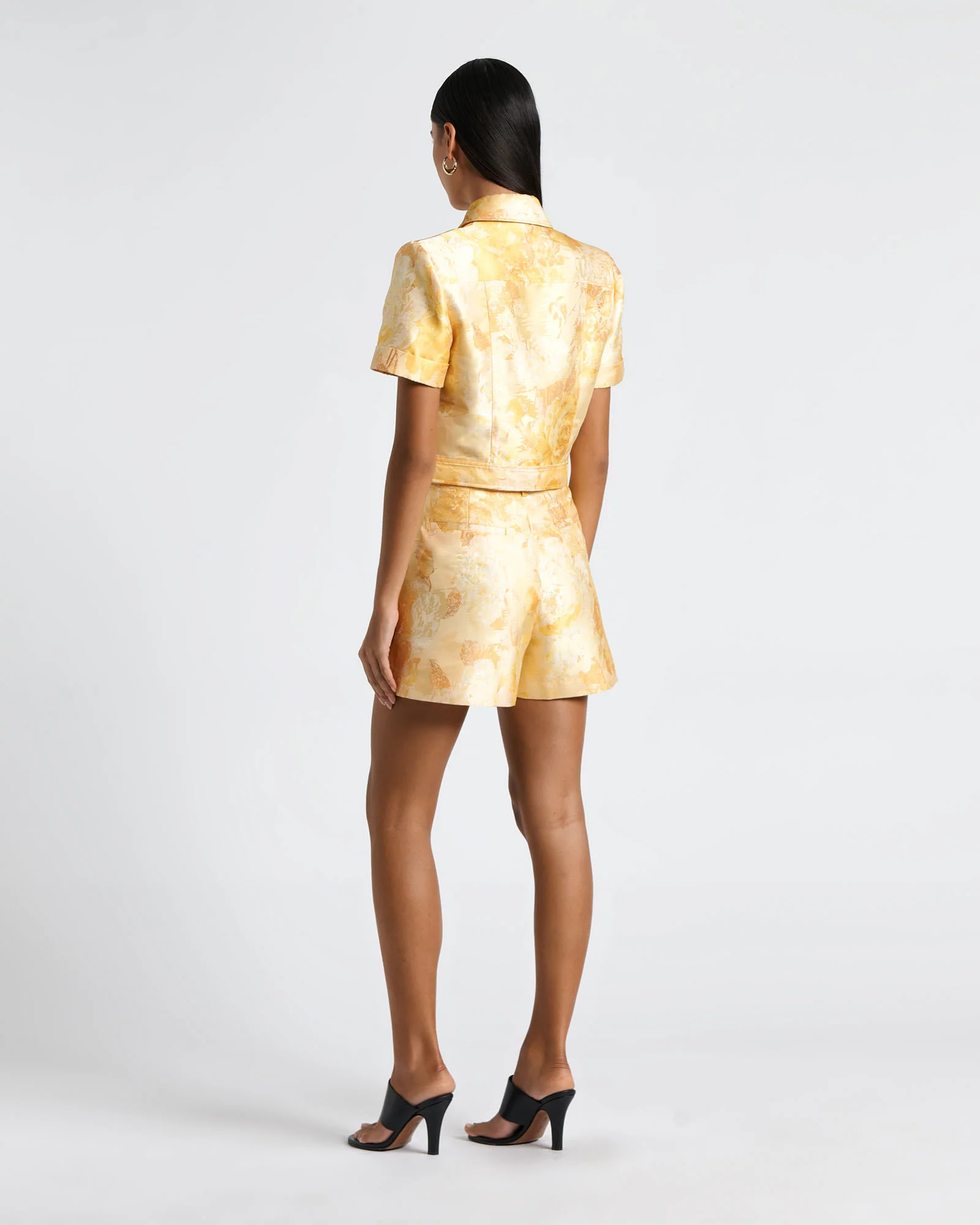 Floral Jacquard Short