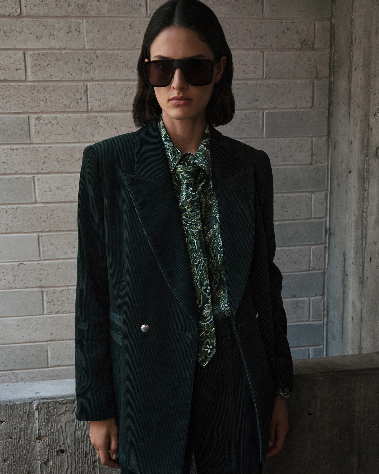 Pine Japanese Cotton Corduroy Blazer