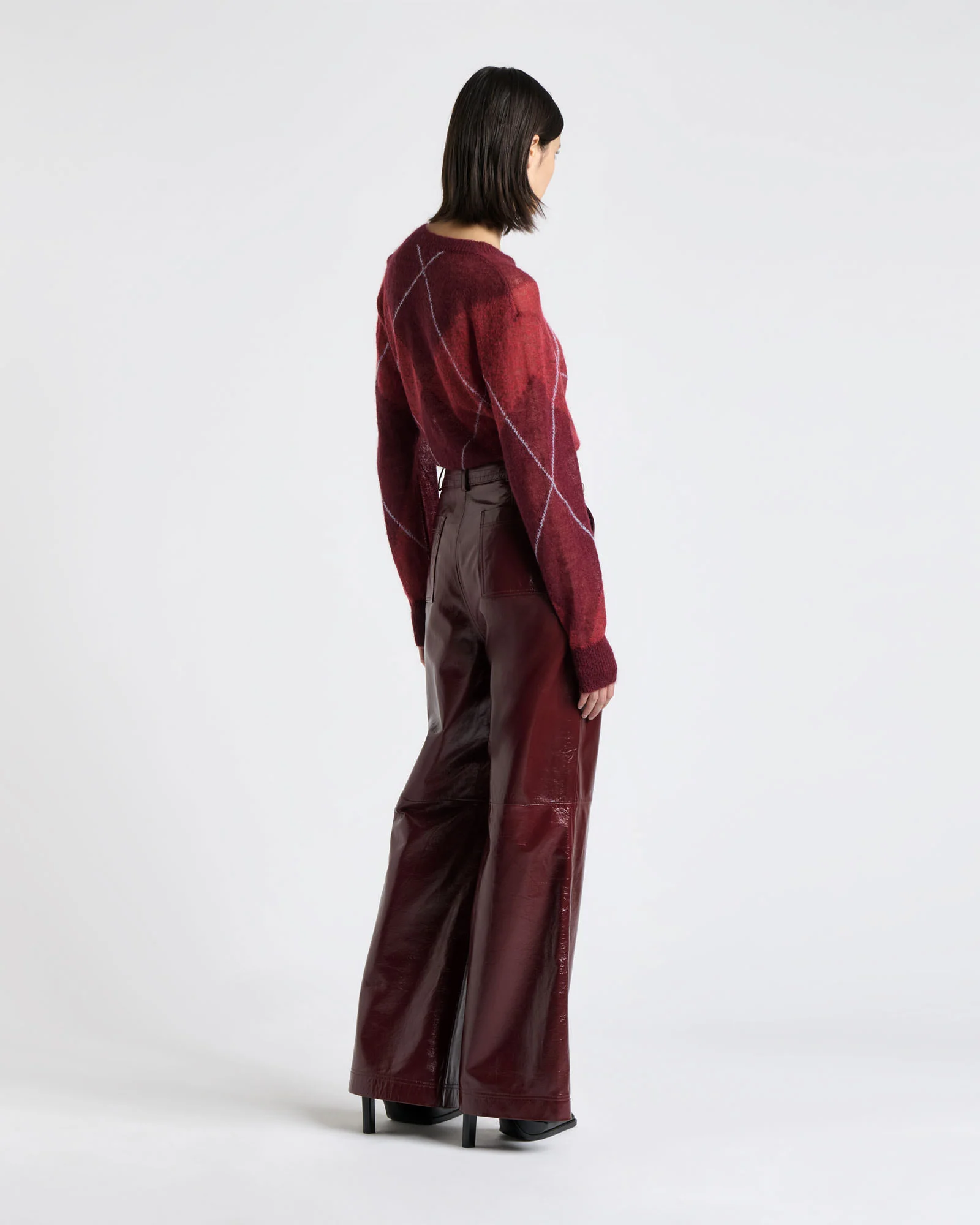 Mohair Argyle Sweater