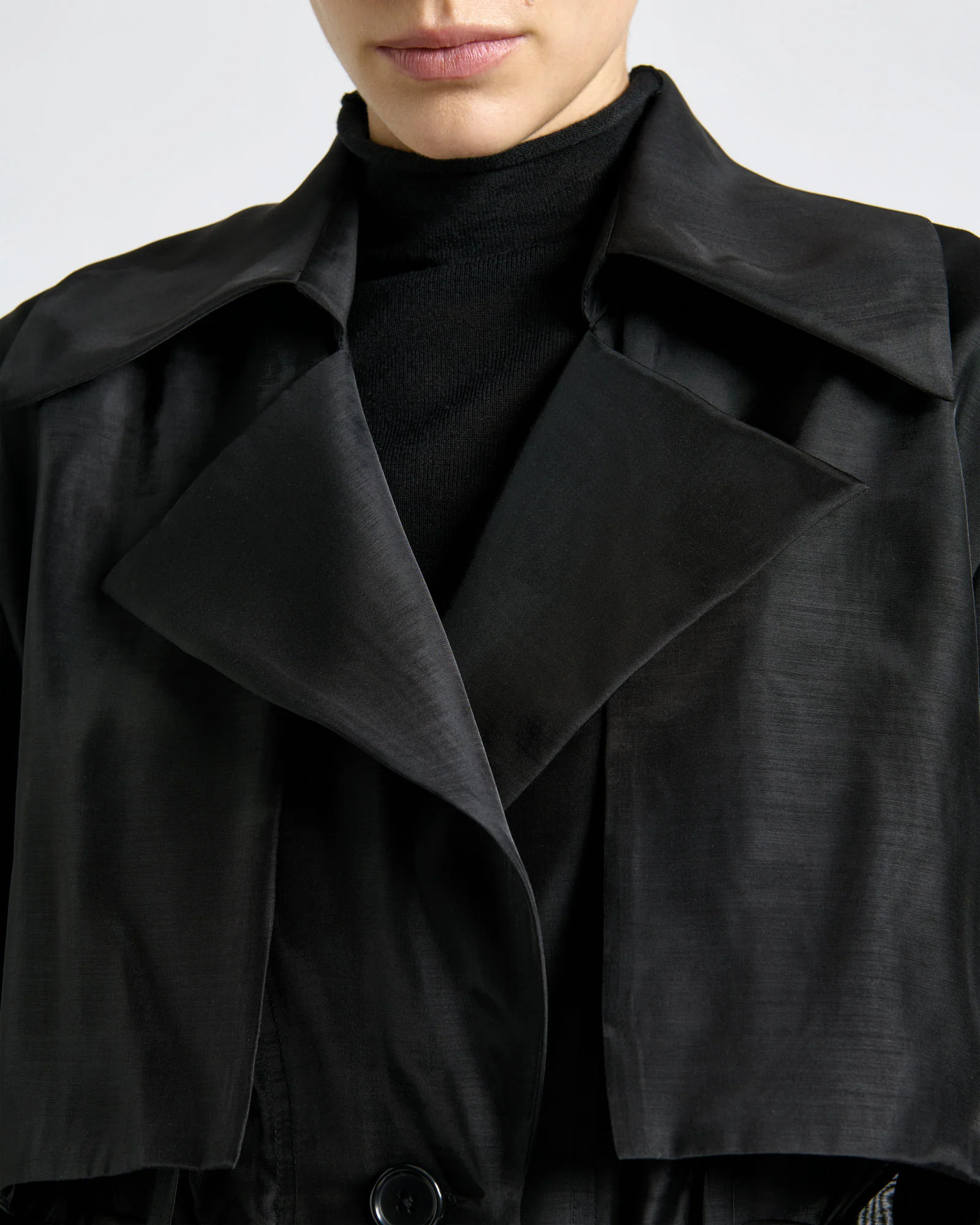 Sheer Organza Trench