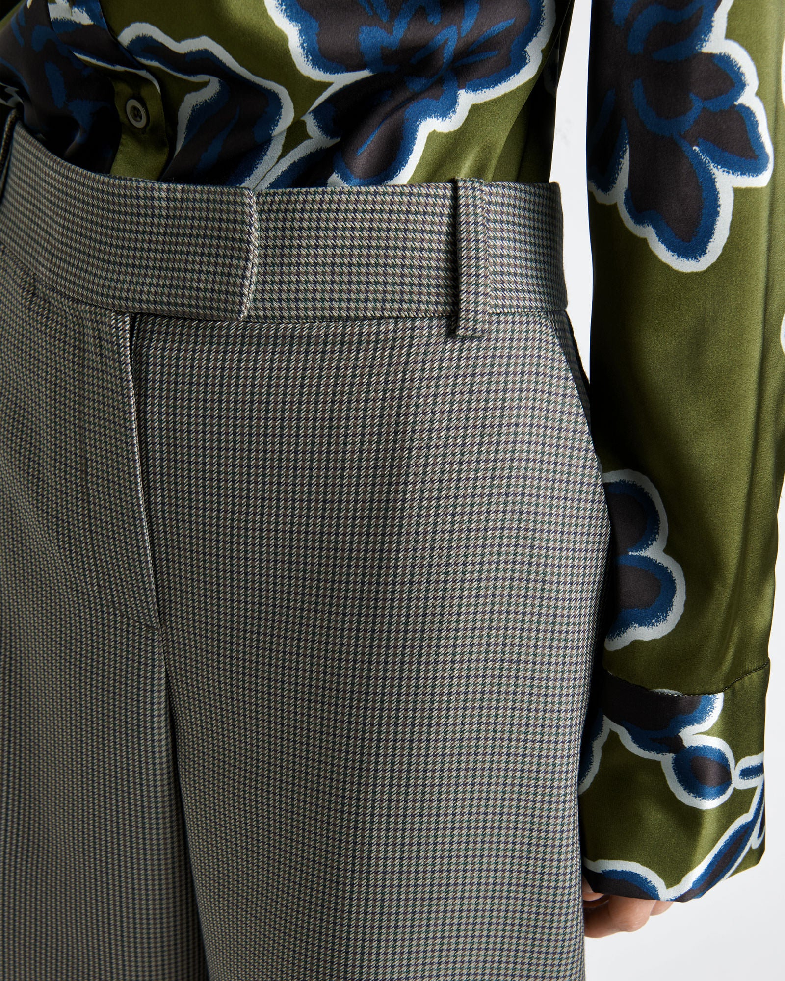 European Micro Check Pant