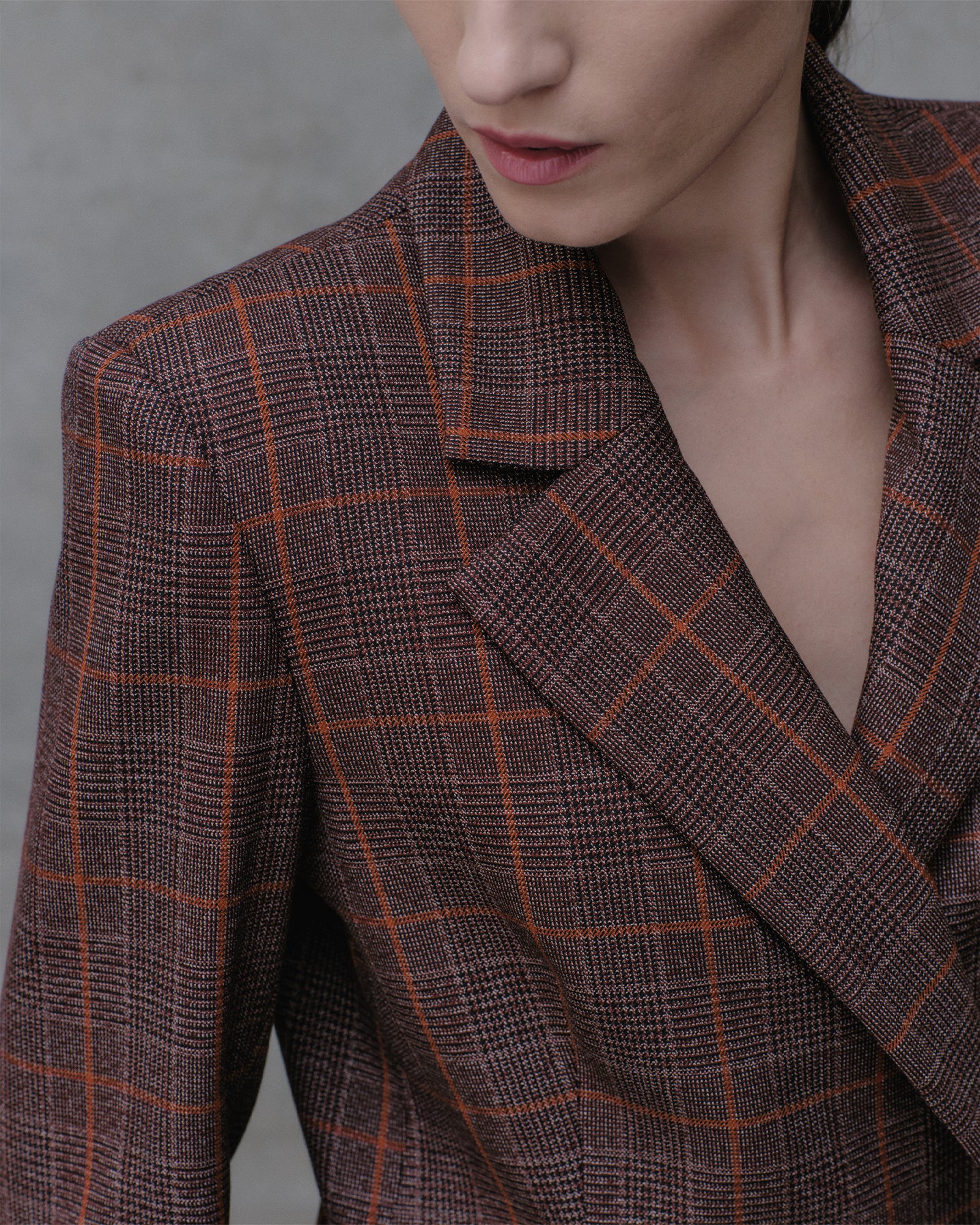 European Prince of Wales Check Blazer