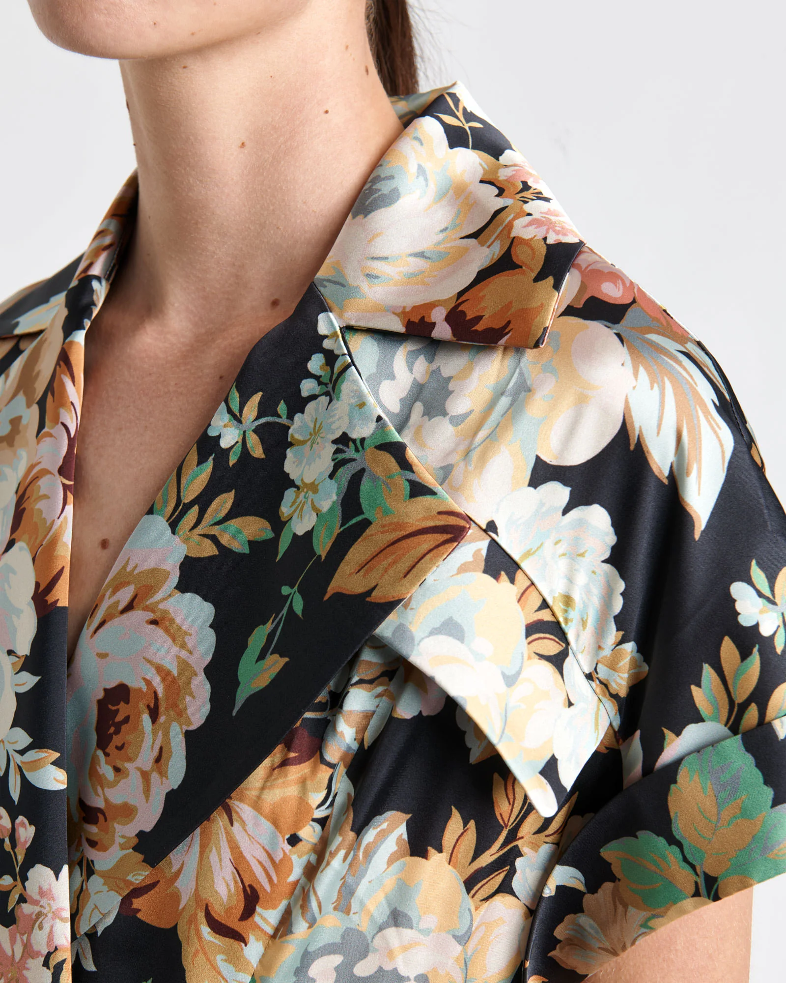 Ophelia Floral Pleated Mini Dress