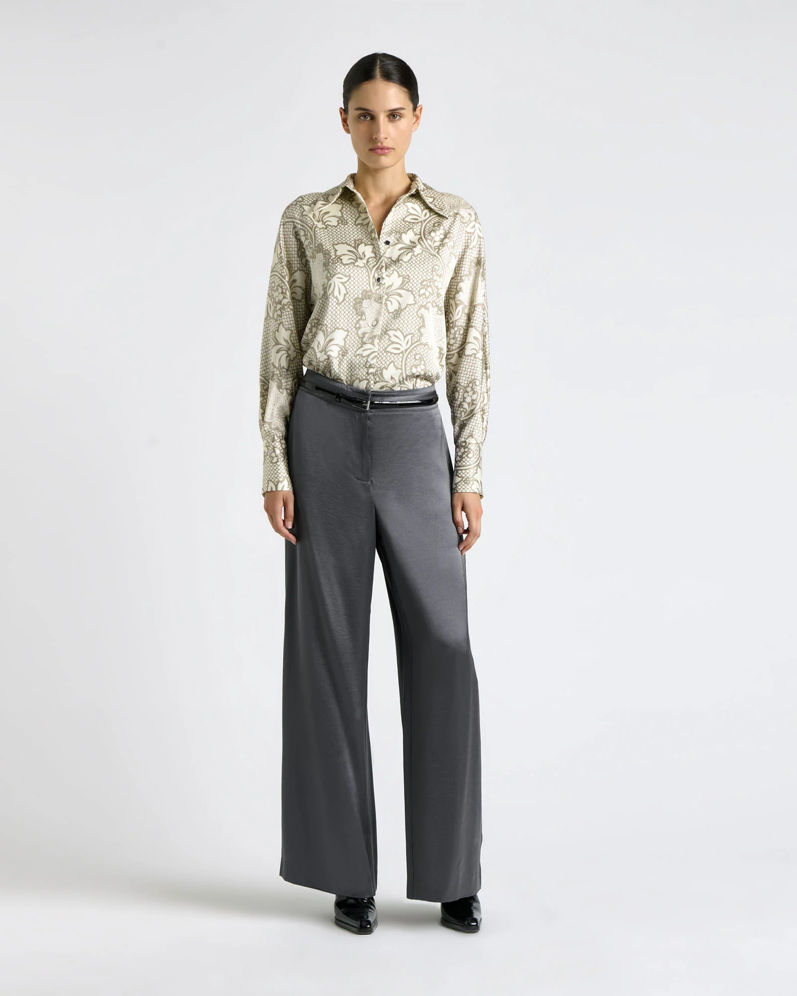 Lattice Chintz Floral Shirt