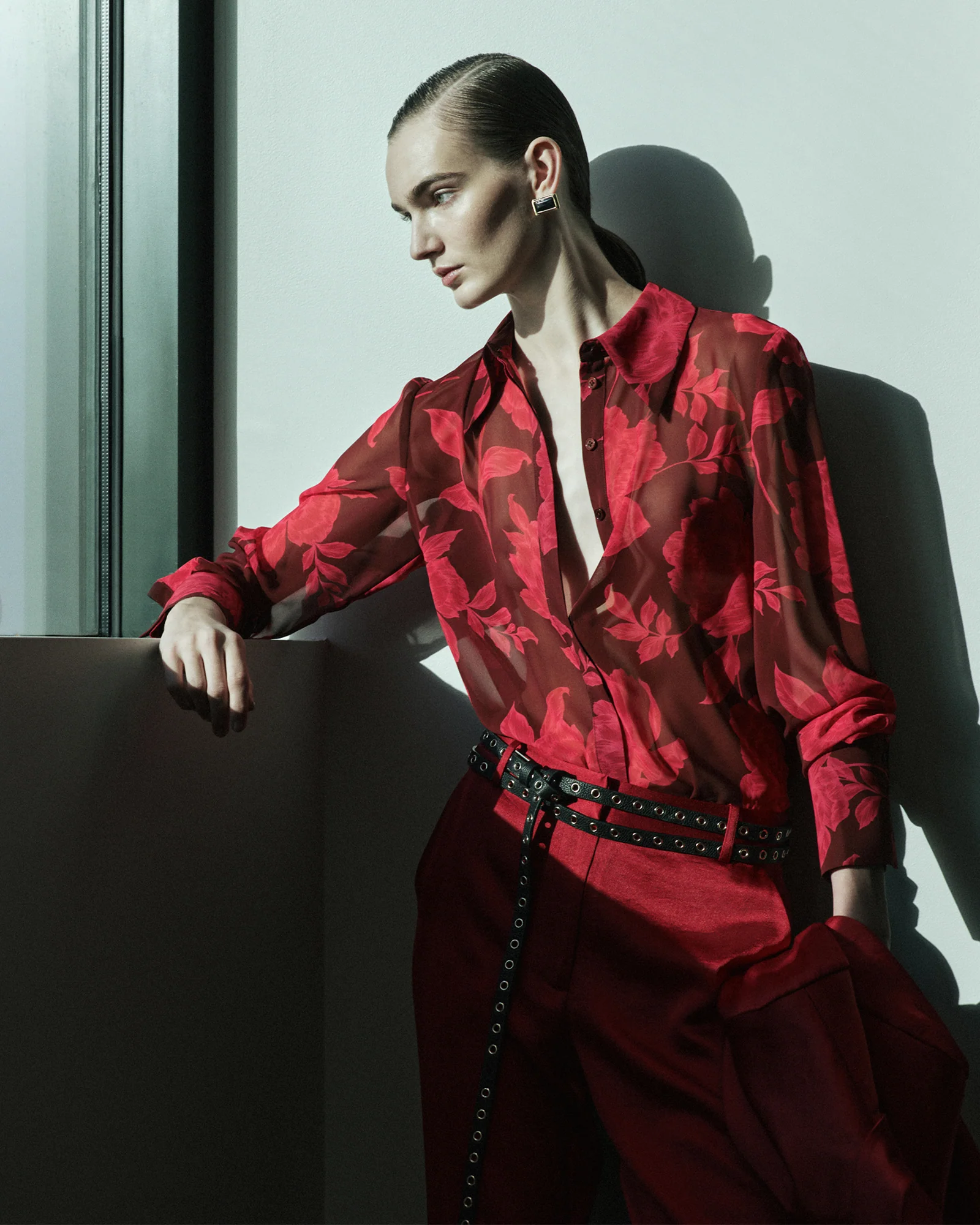 Amour Floral Chiffon Shirt