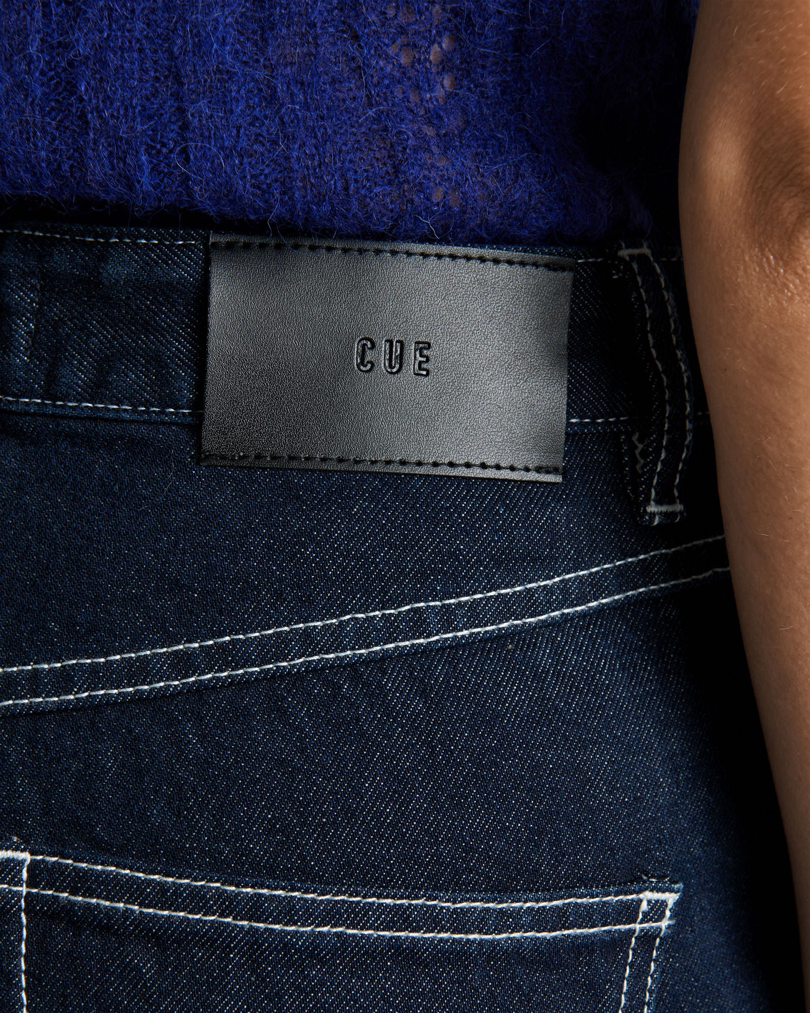 Dark Indigo Denim Flared Jean