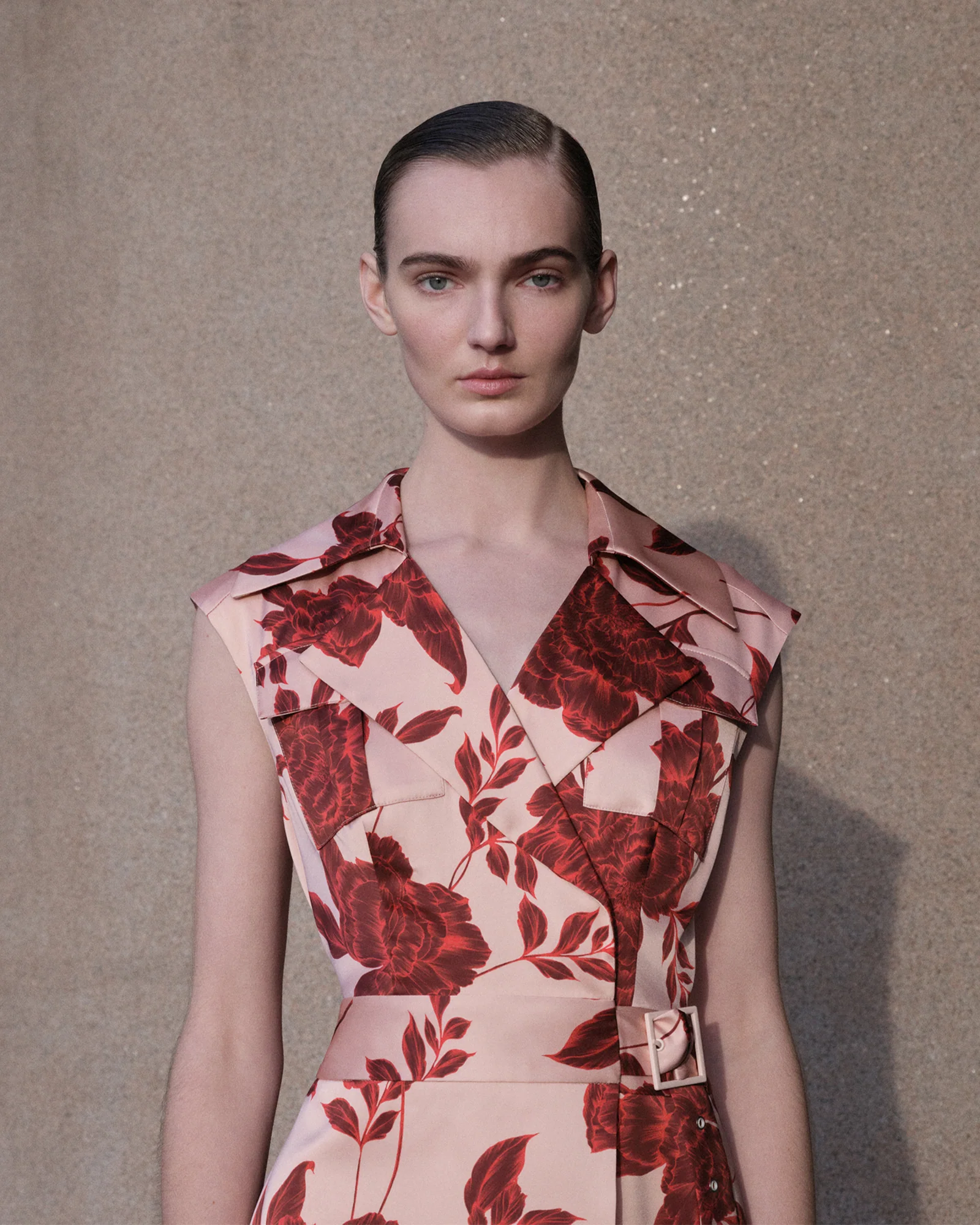 Amour Floral Pleated Maxi Dress