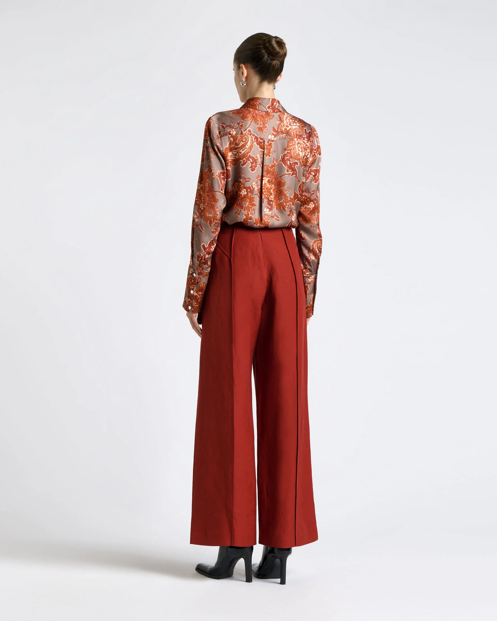 Rustic Bloom Satin Shirt