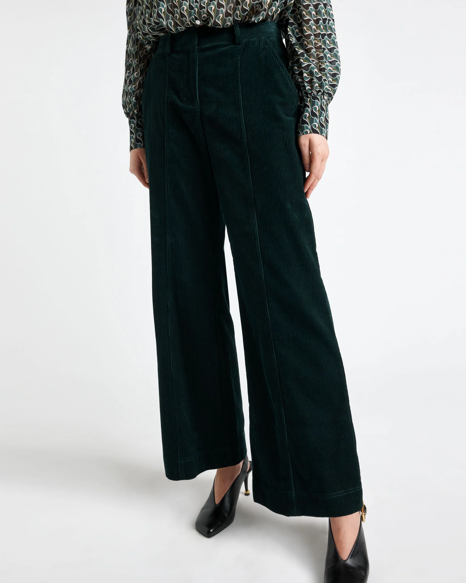 Pine Japanese Cotton Corduroy Pant