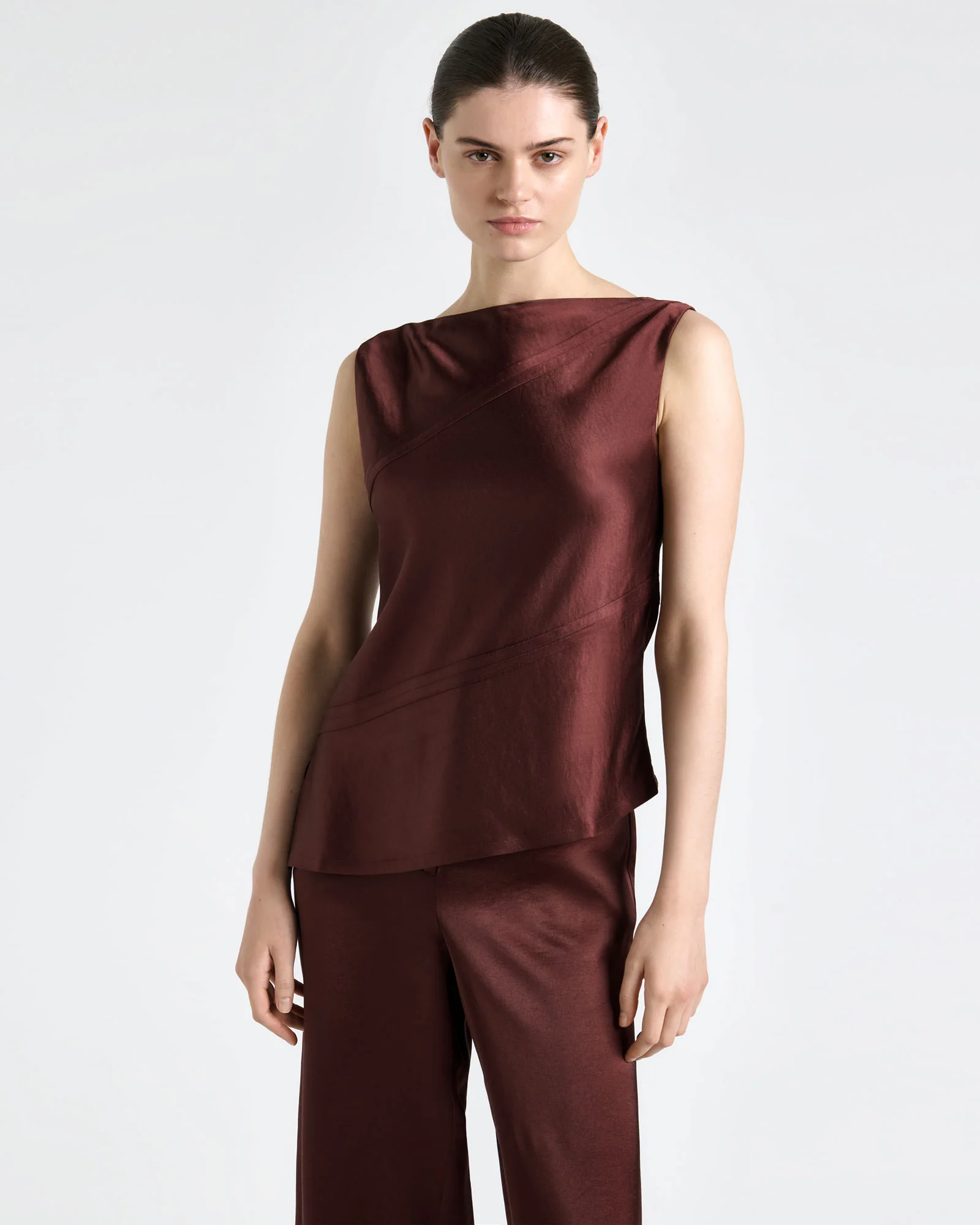 Satin Bind Detail Top