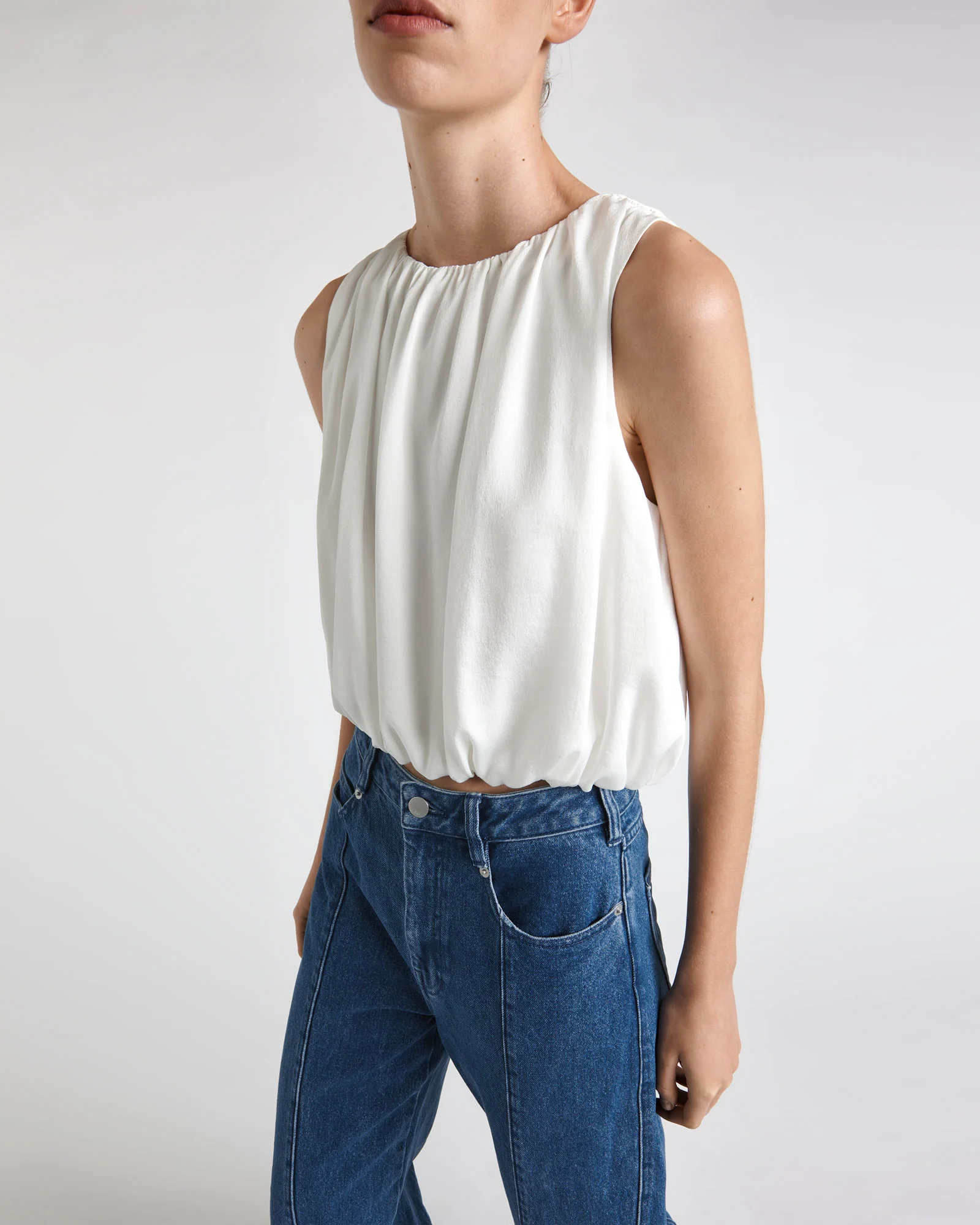 Cropped Bubble Top