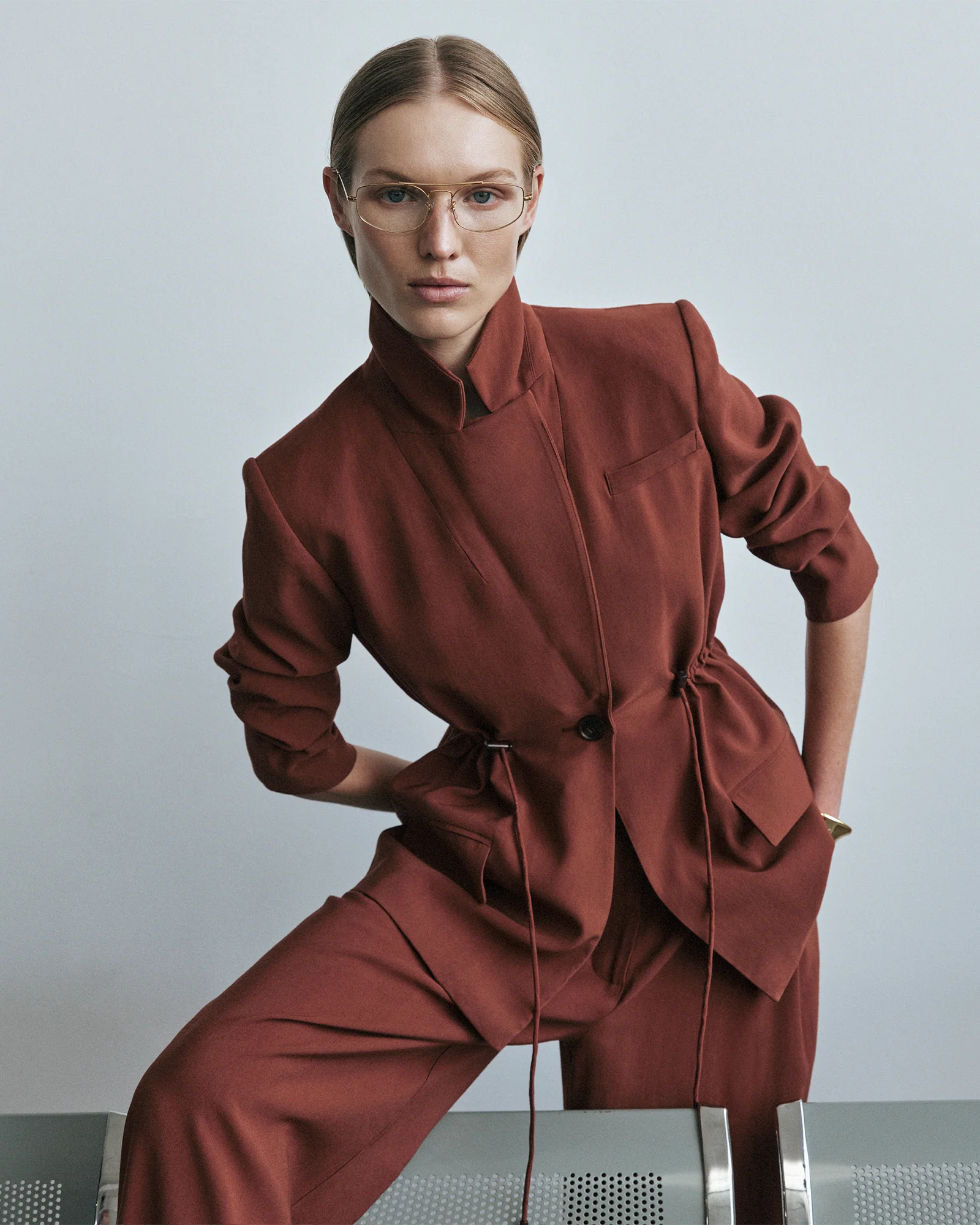 Rosewood Drawstring Blazer