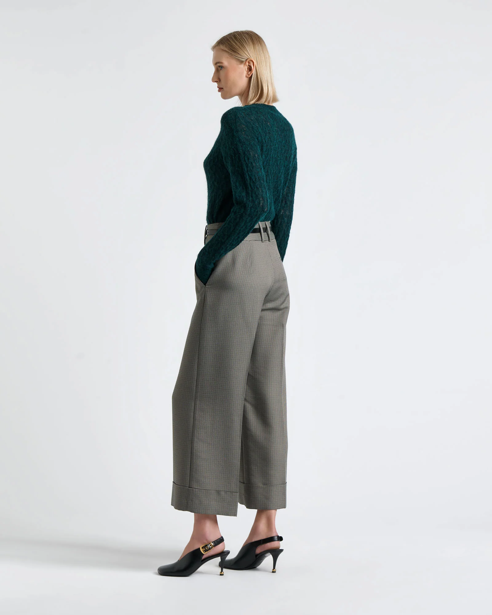 Alpaca Merino Blend Cable Sweater