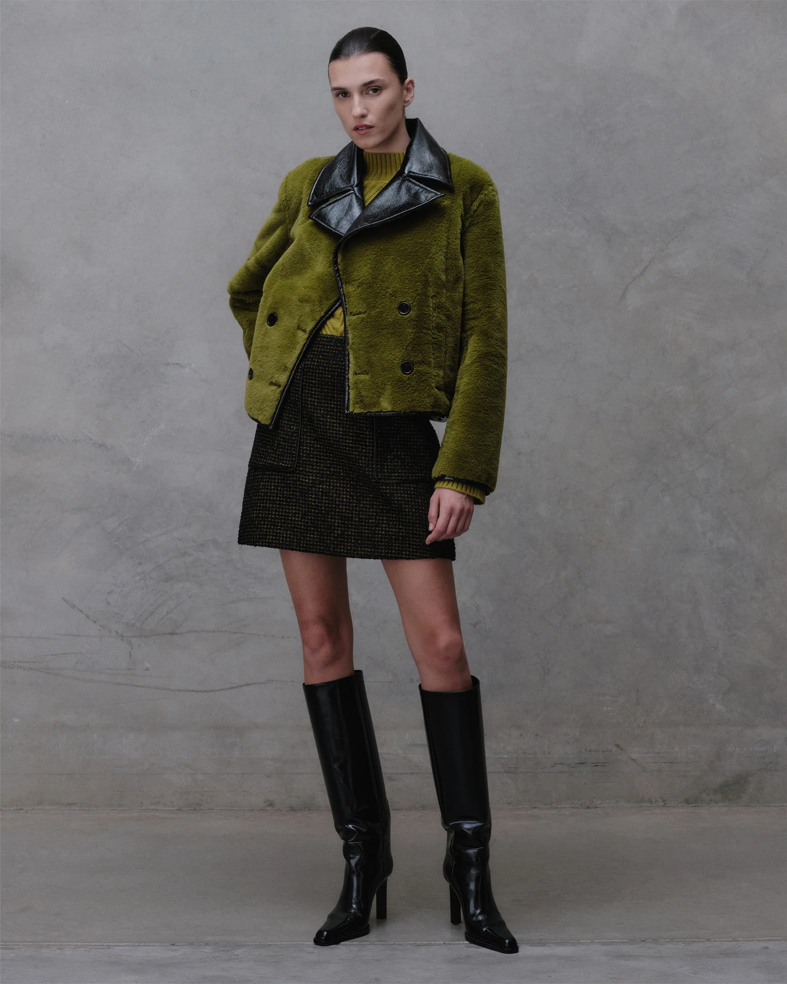 Reversible Faux Fur Jacket