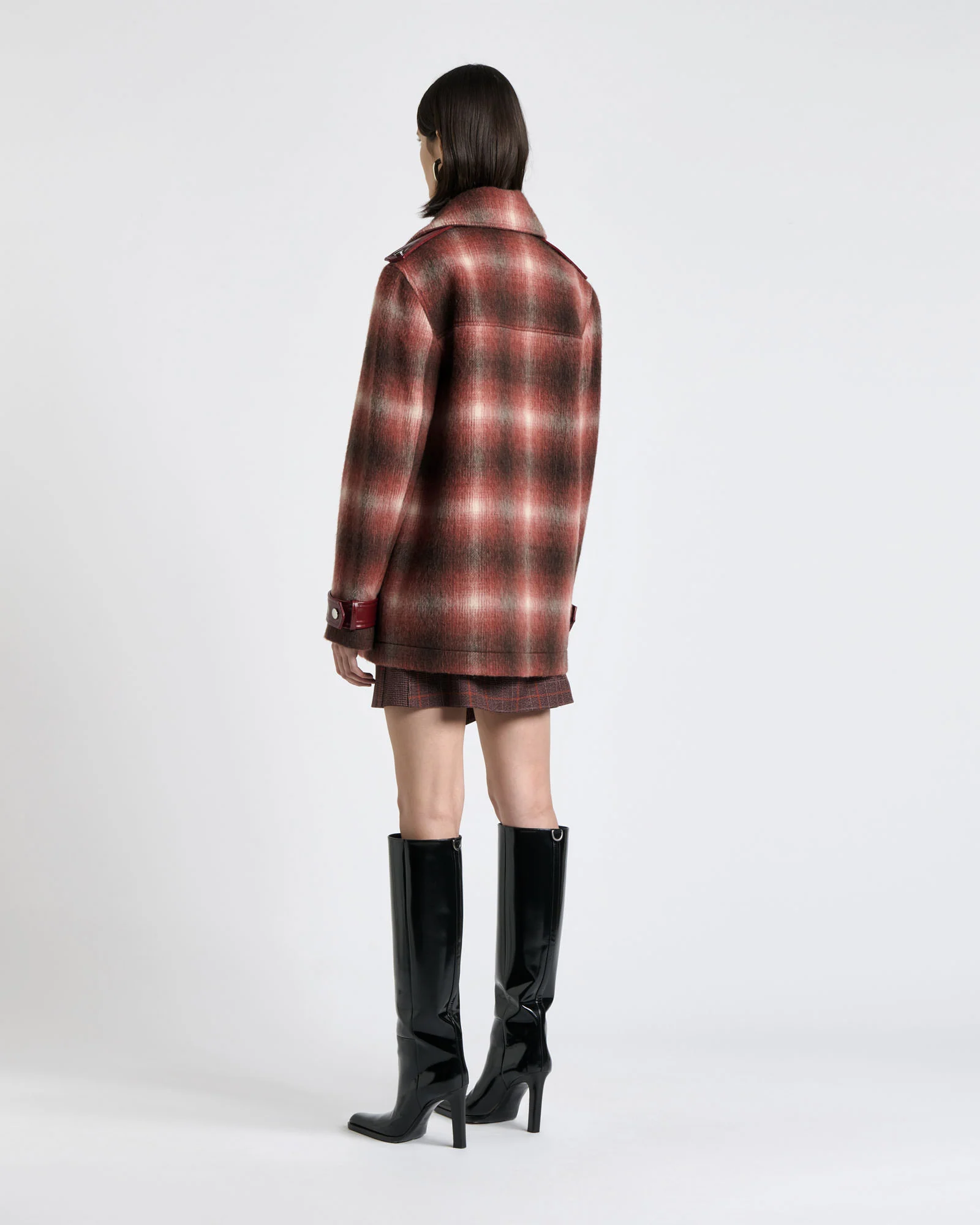 Italian Brushed Wool Double Breasted Coat