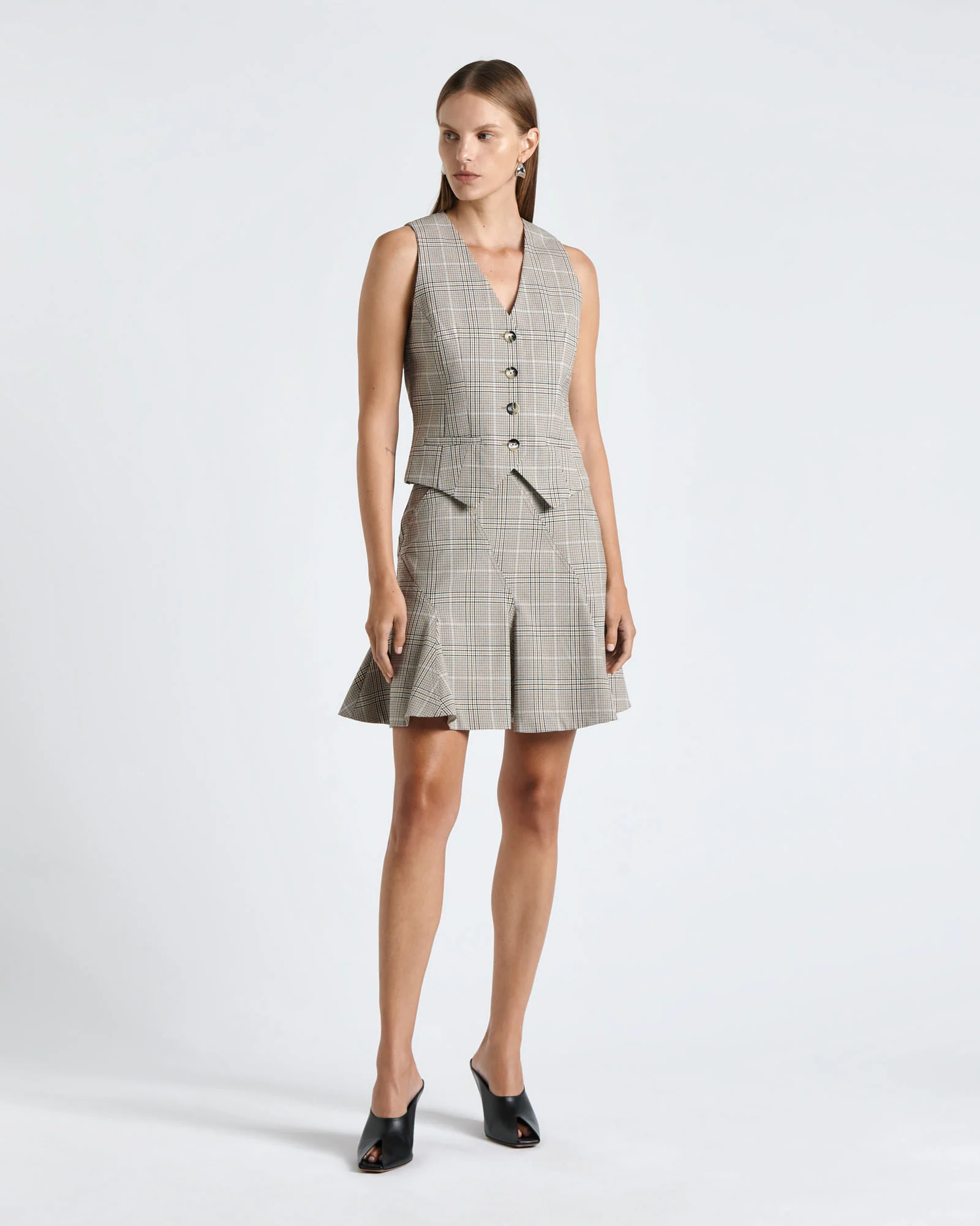 Prince of Wales Check Mini Skirt