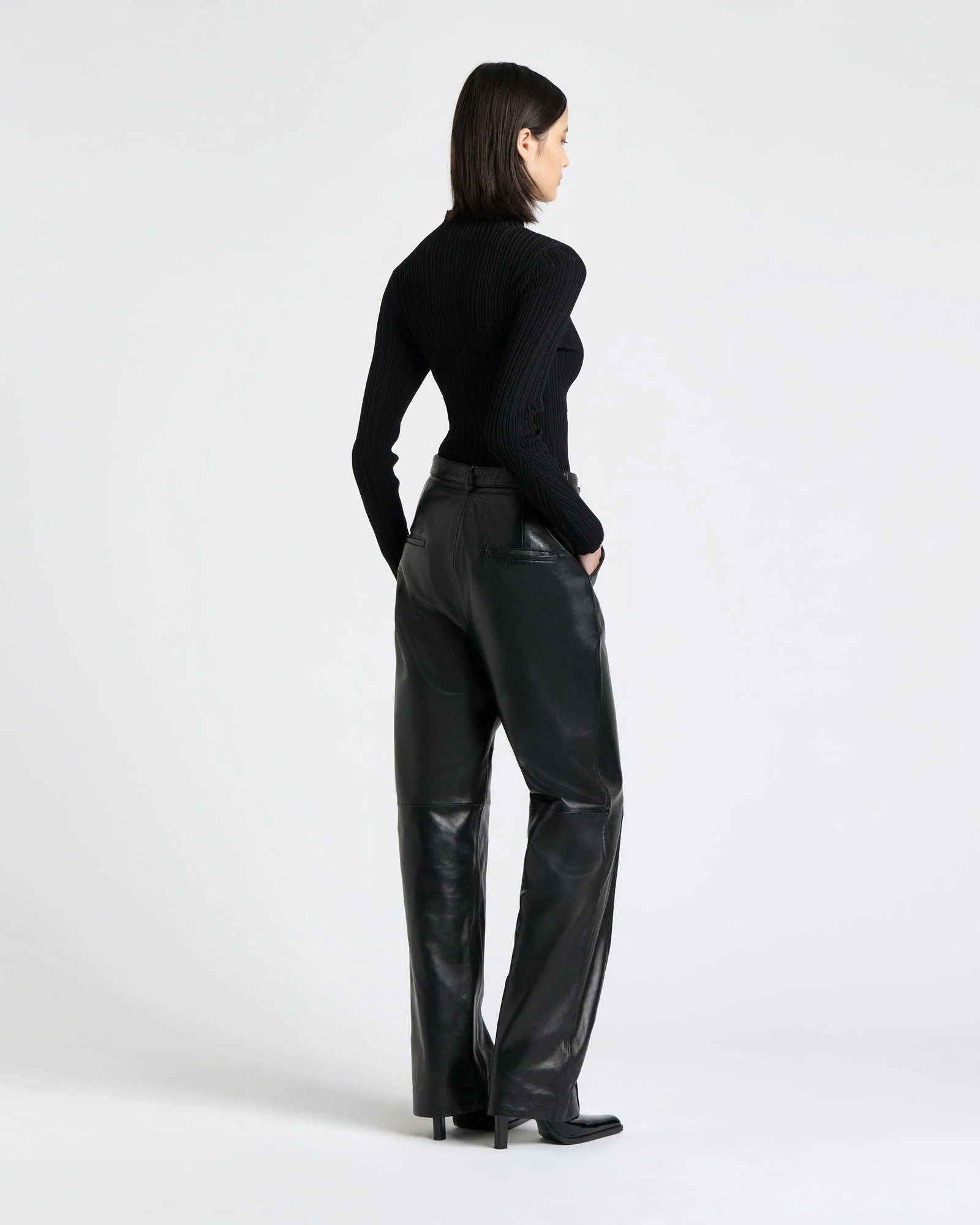 Two Tone Engineered Rib Knit