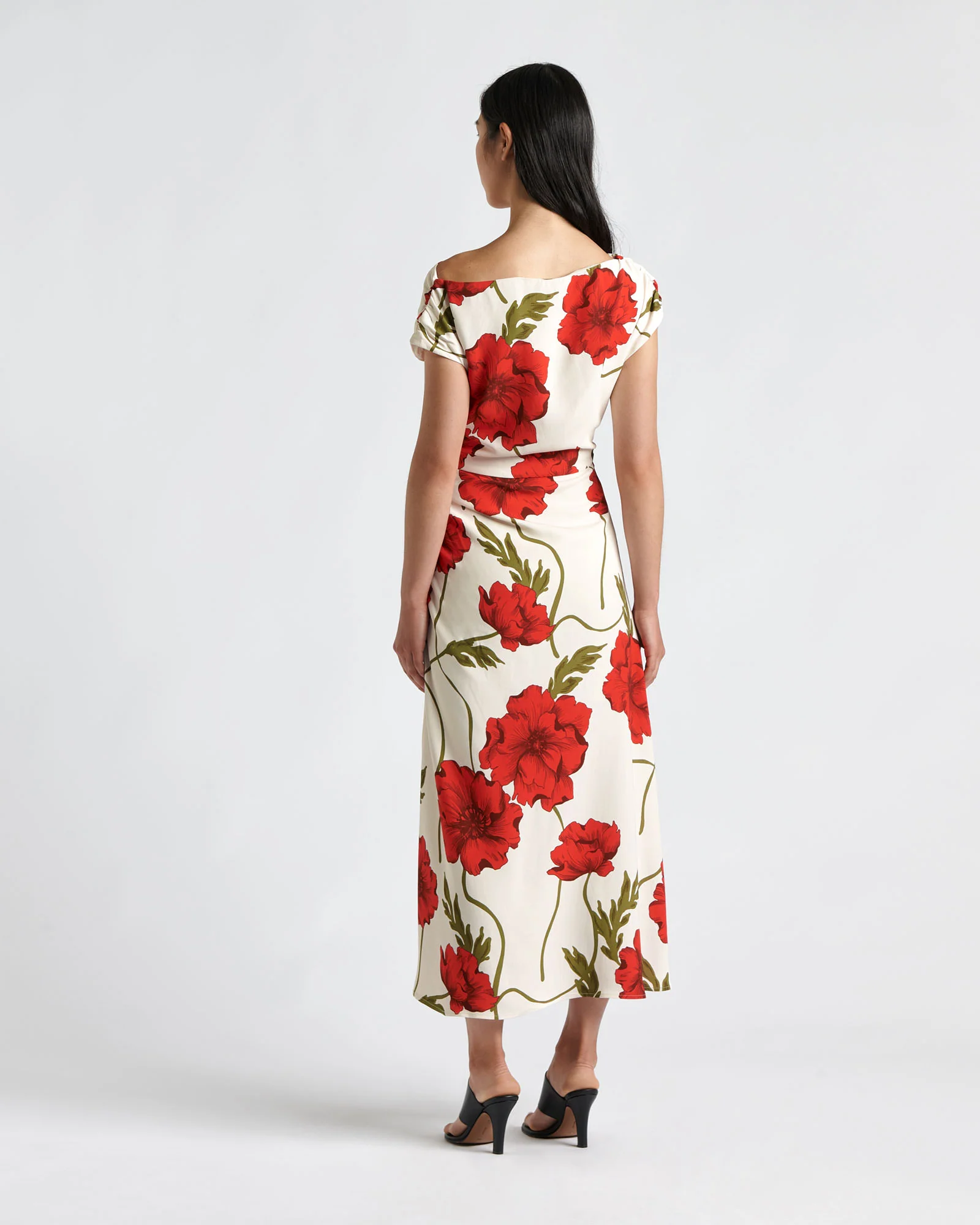 Poppy Draped Midi Dress