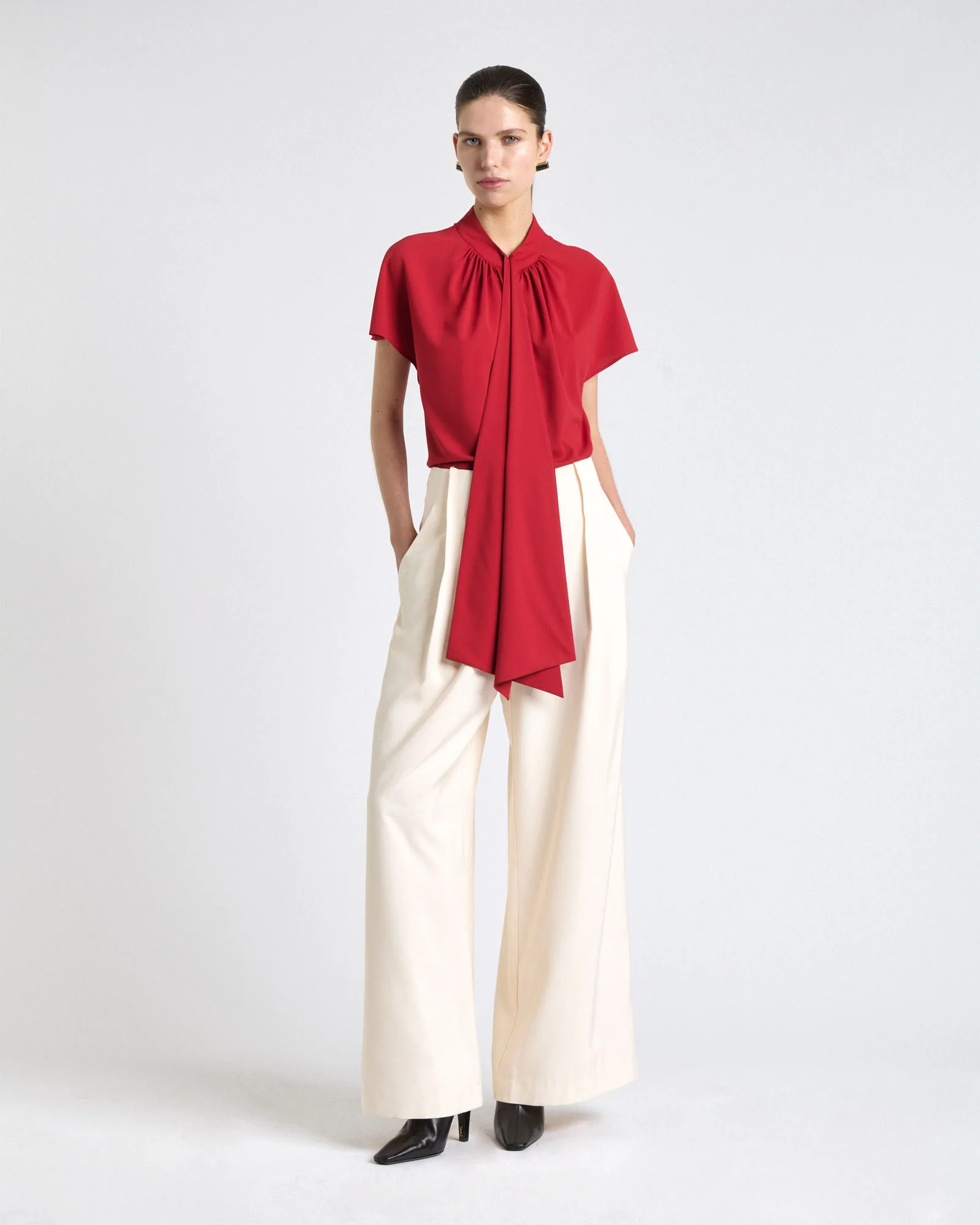 Recycled Georgette Tie Top