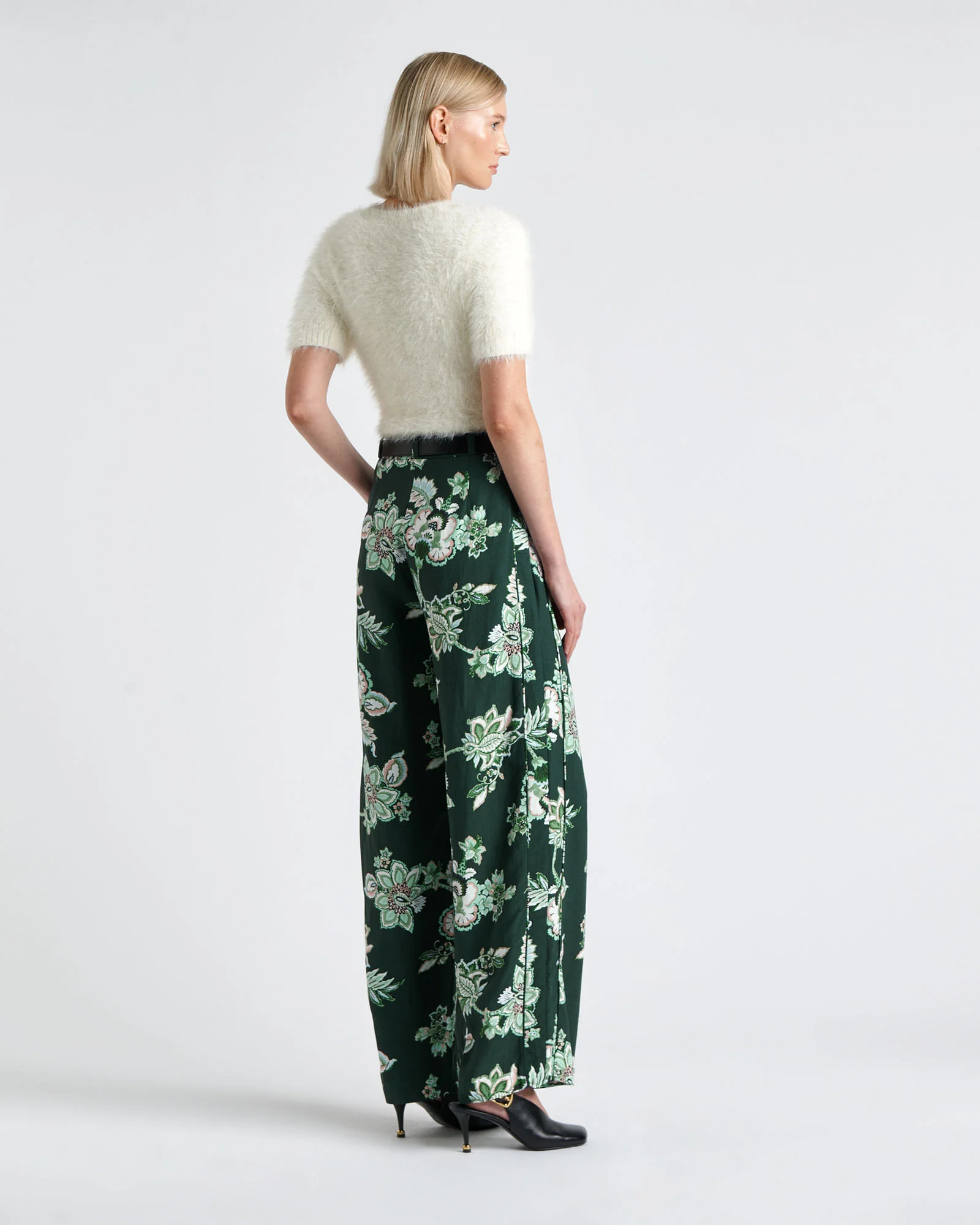 Fluffy Short Sleeve Knit