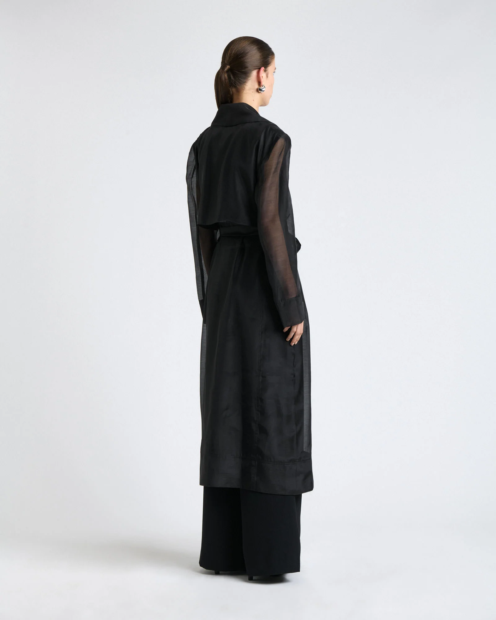 Sheer Organza Trench