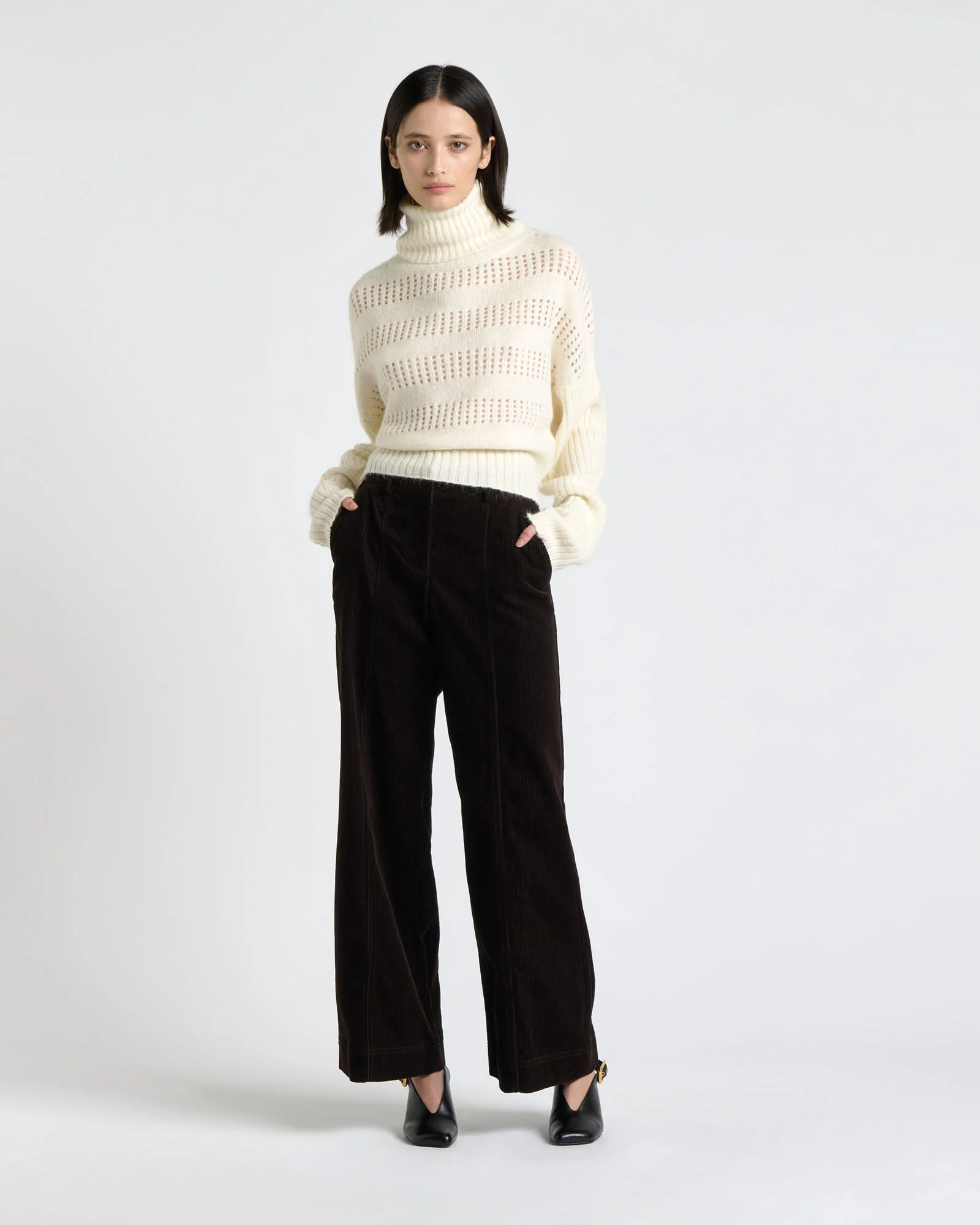 Chunky Alpaca Blend Cropped Sweater