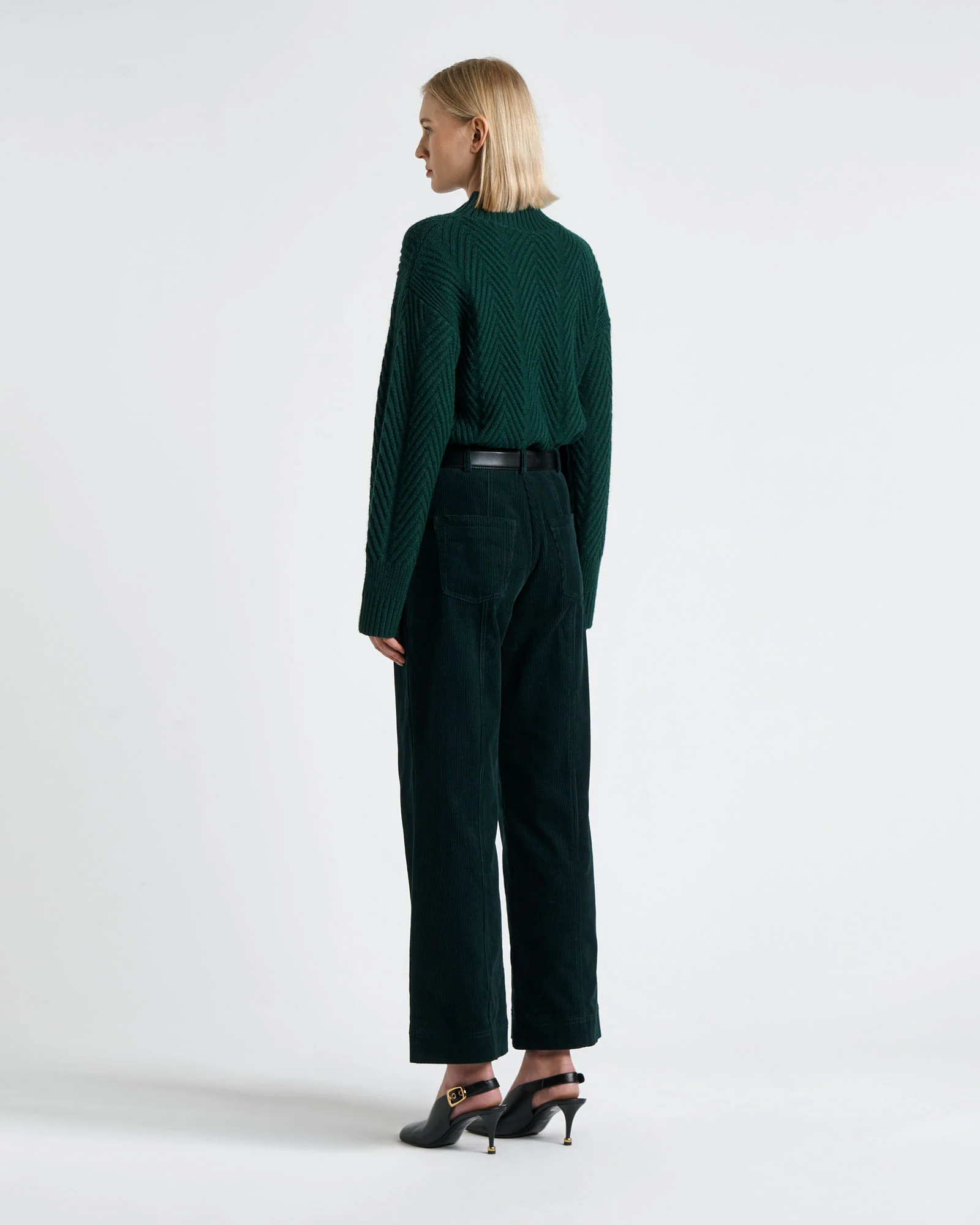 Chunky Herringbone Stitch Sweater