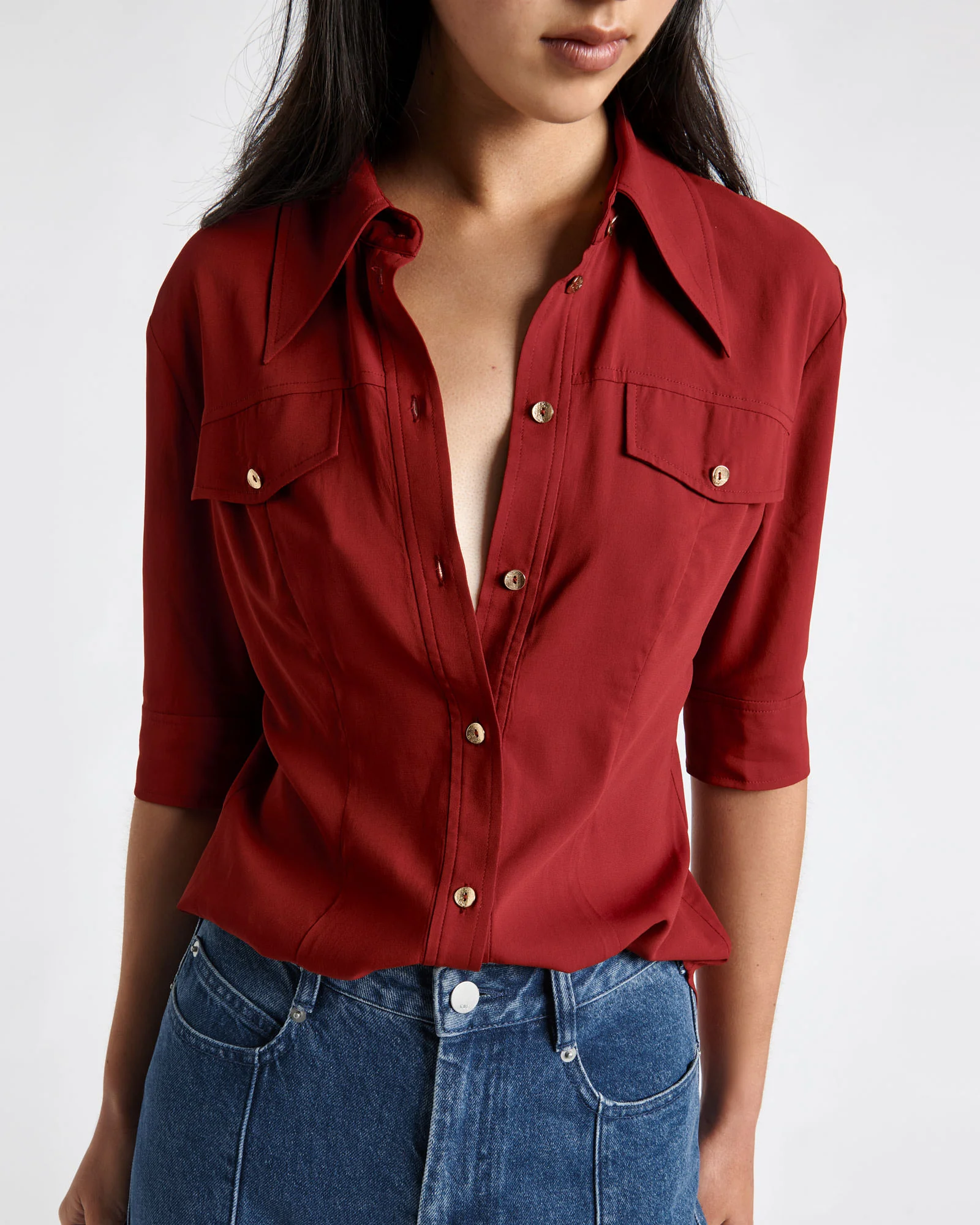 Short Sleeve Fitted Shirt