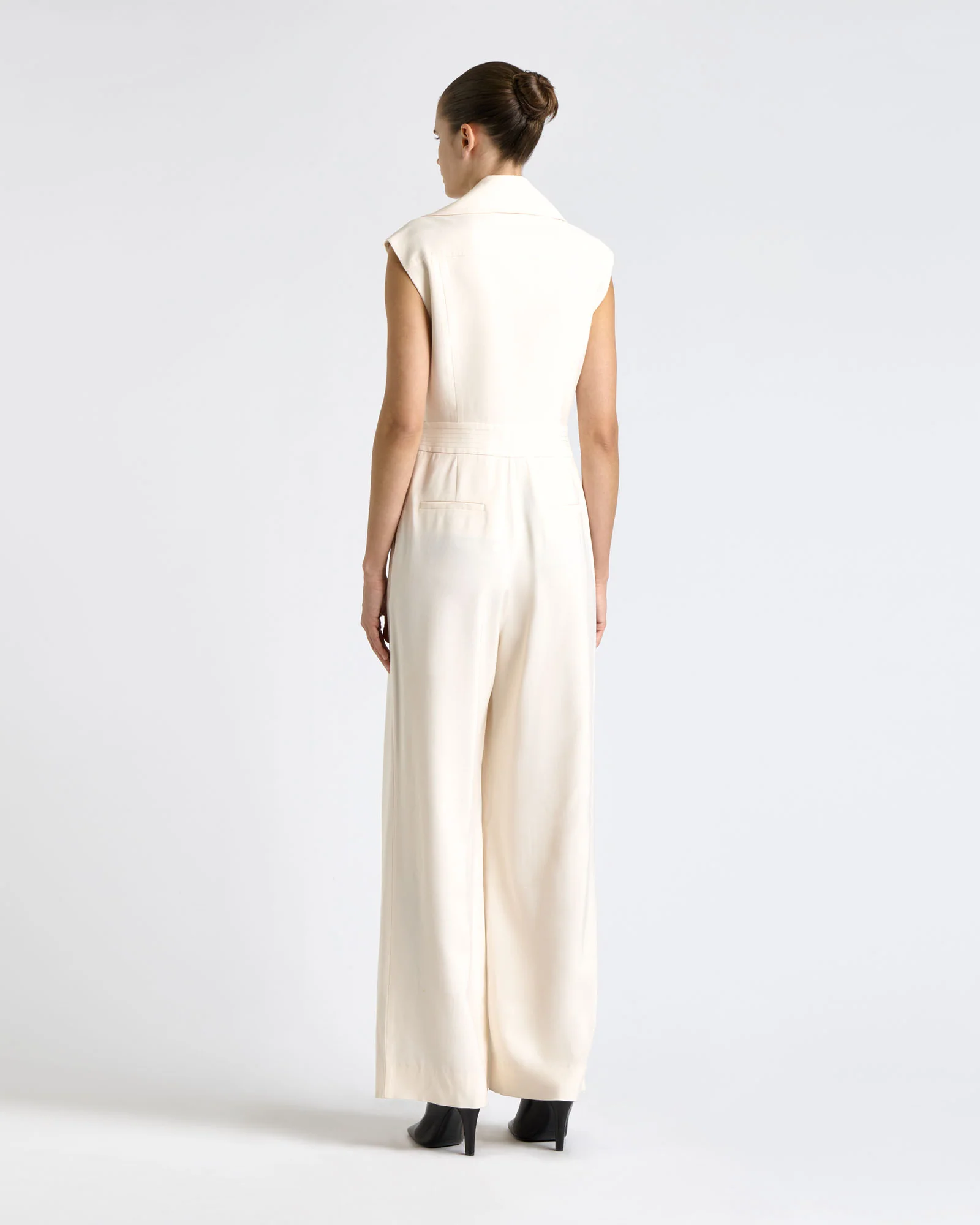 Dew Viscose Twill Wide Leg Jumpsuit