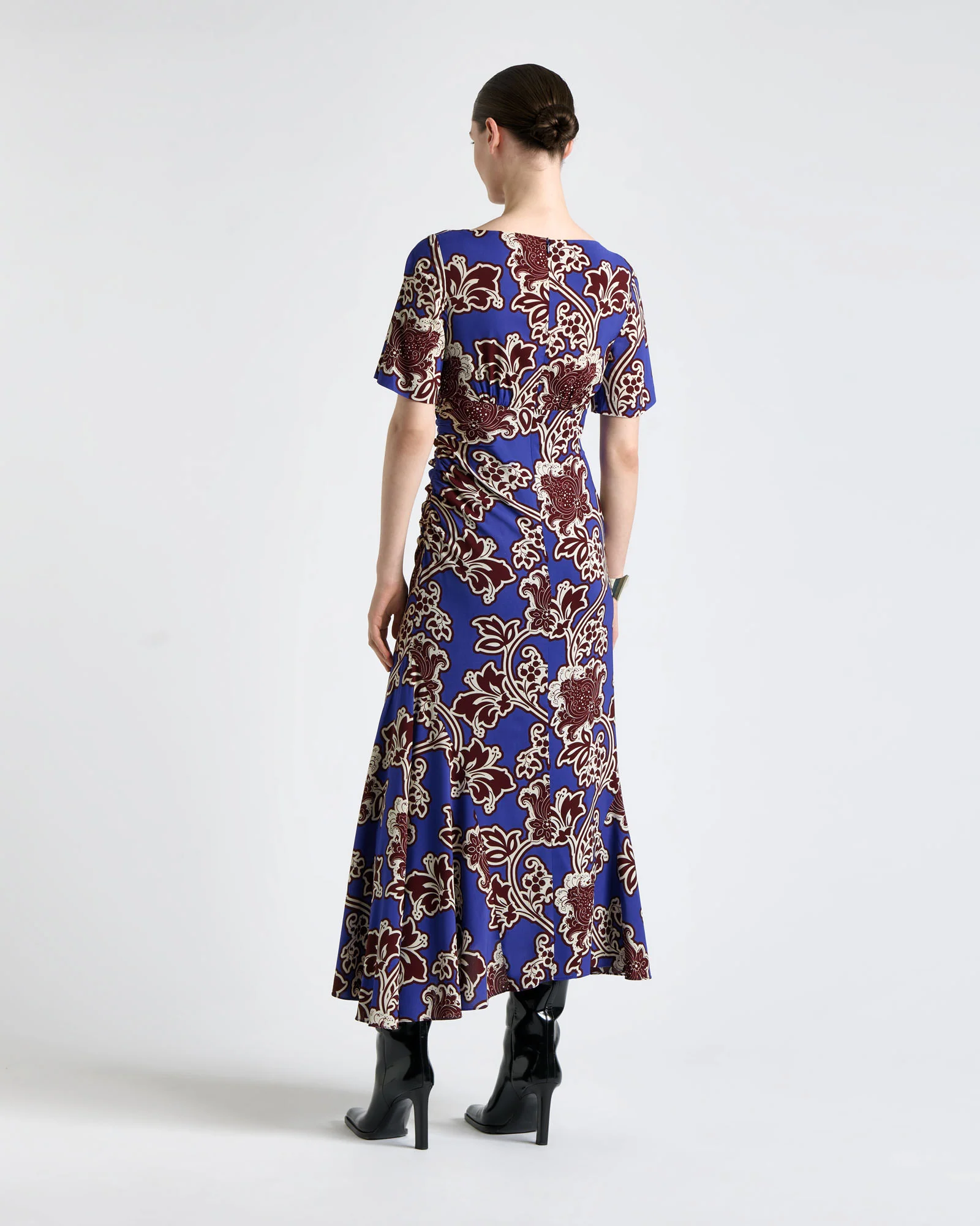 Oasis Serenade Draped Neck Midi Dress