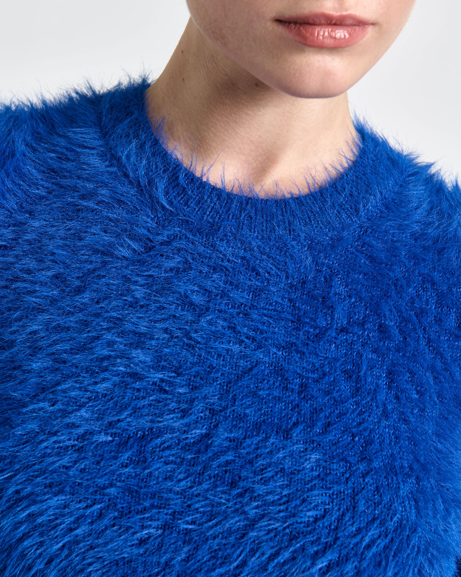 Fluffy Short Sleeve Knit