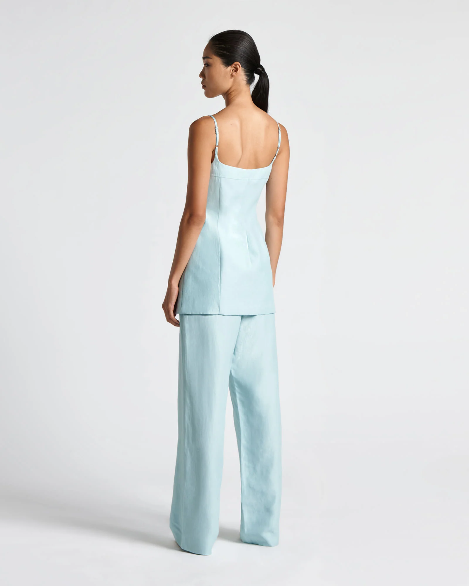 Powder Blue Safari Pocket Top