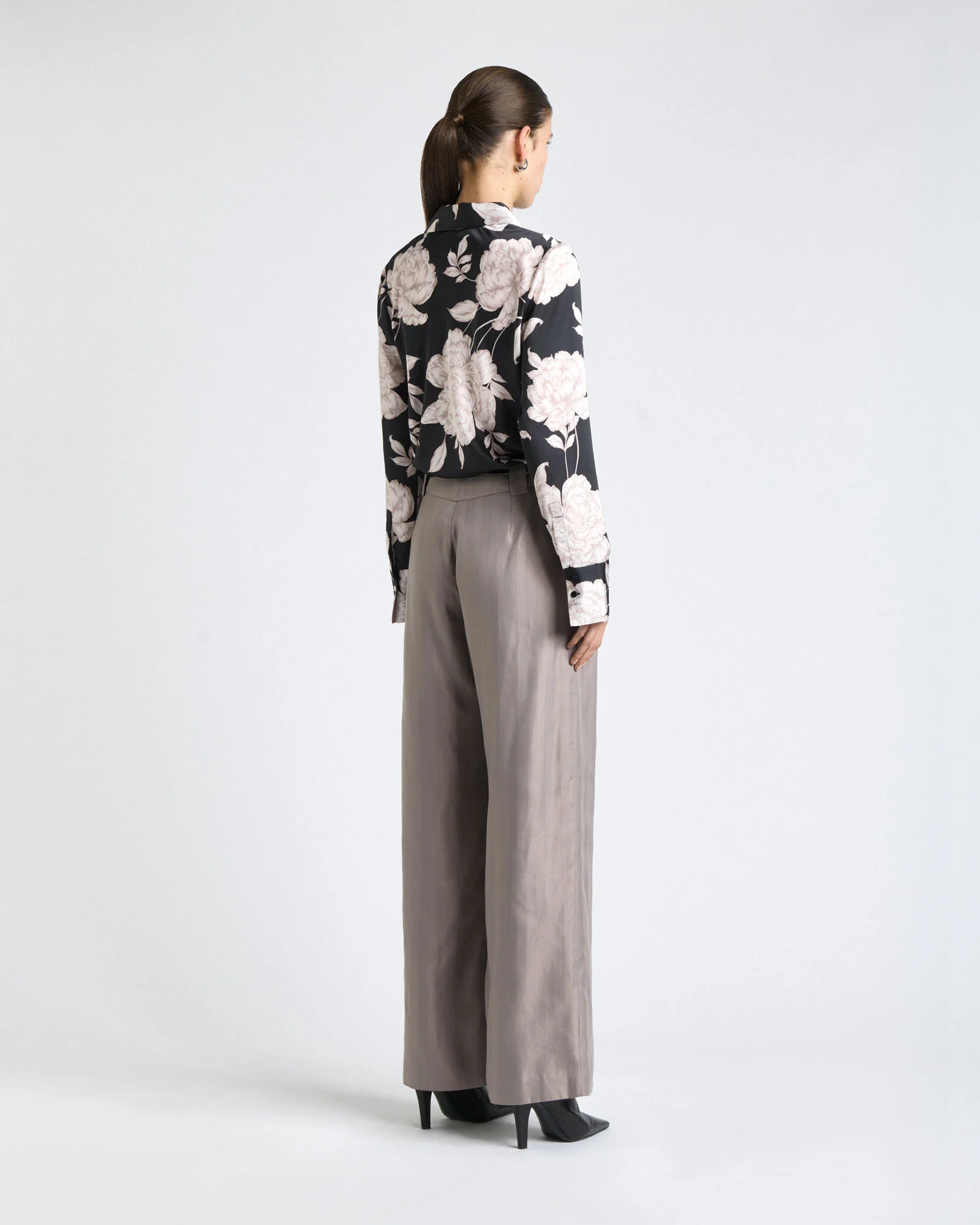 Black Rose Satin Shirt