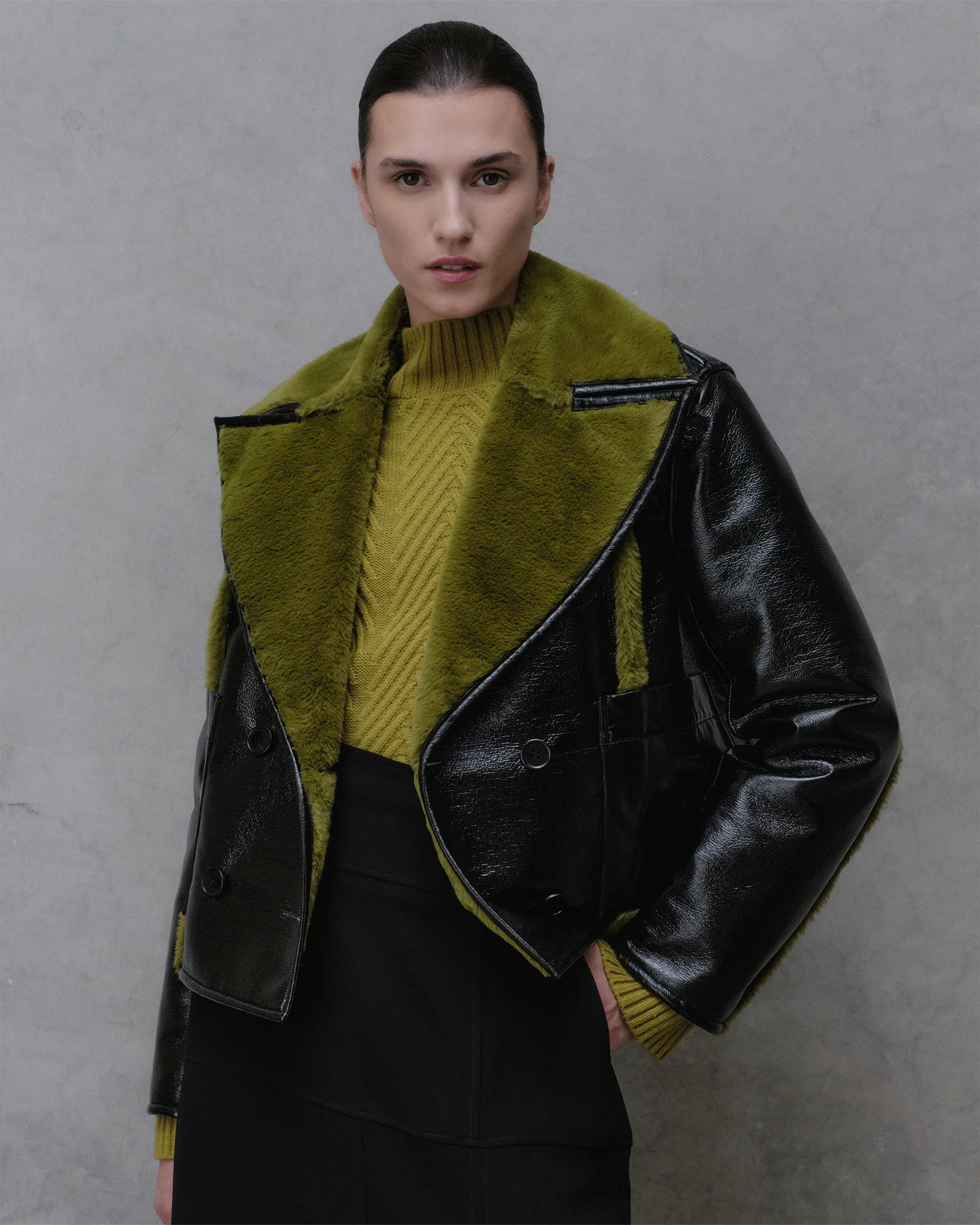 Reversible Faux Fur Jacket