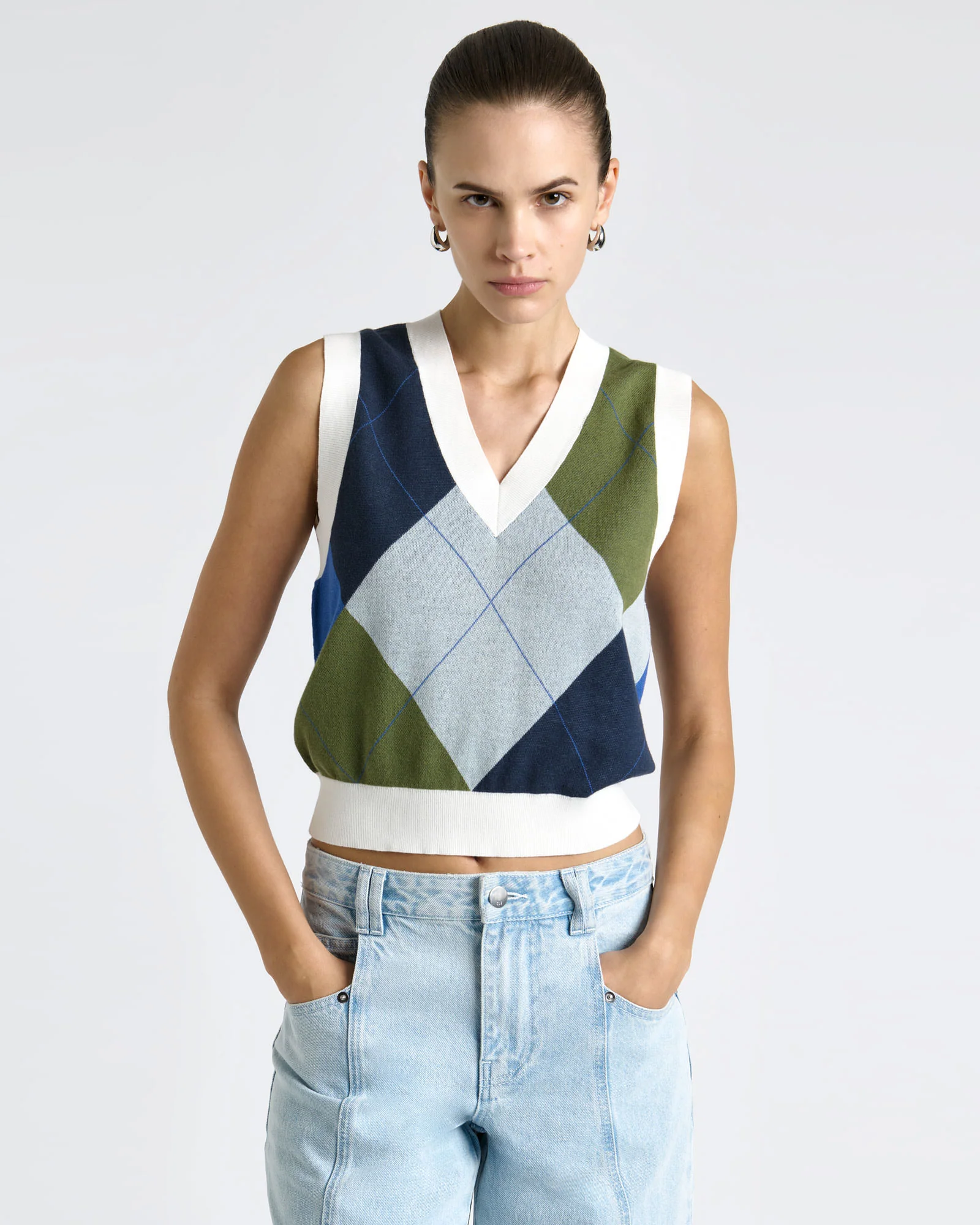 Argyle V-Neck Vest
