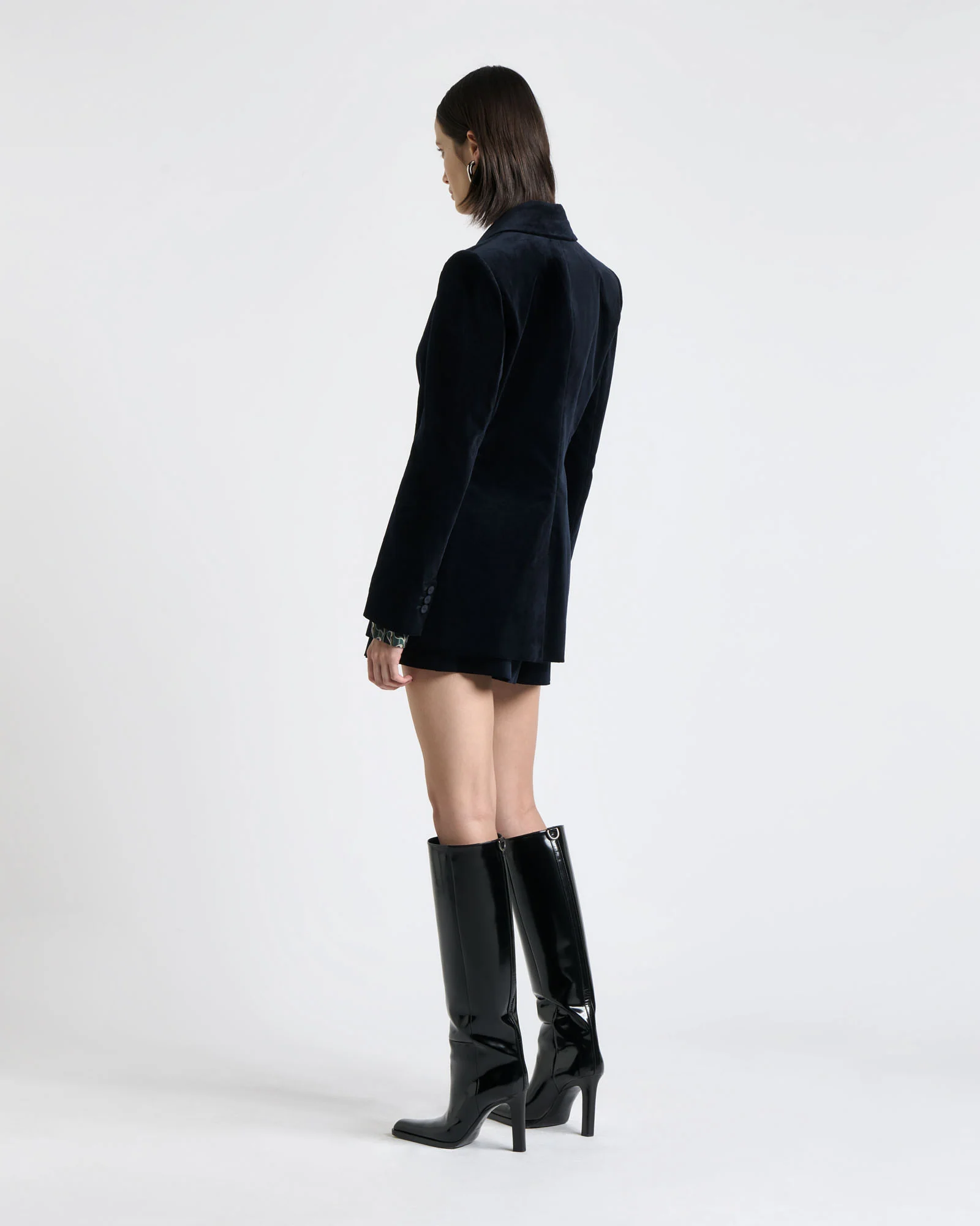 Stretch Velvet Skort