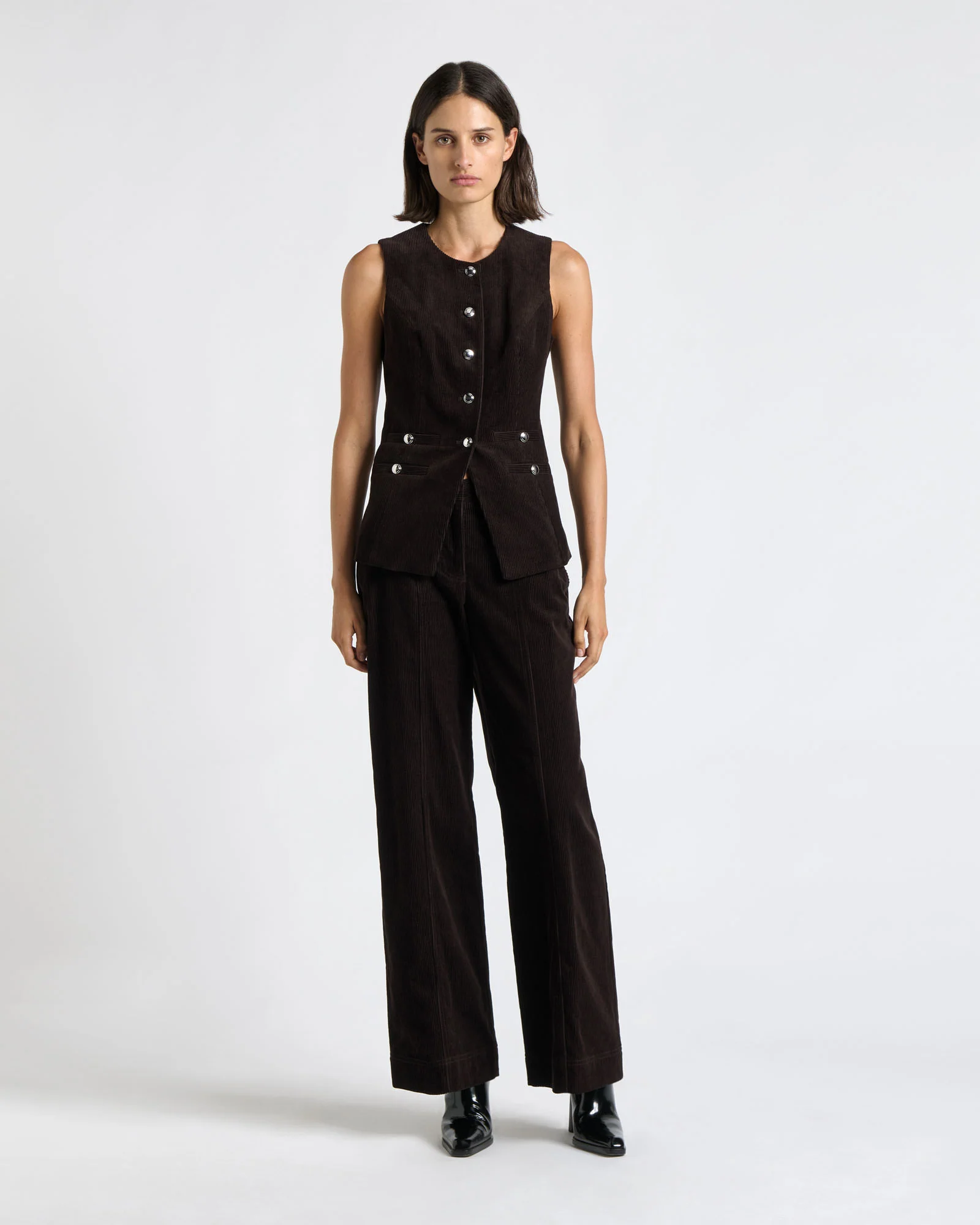 Japanese Cotton Corduroy Waistcoat