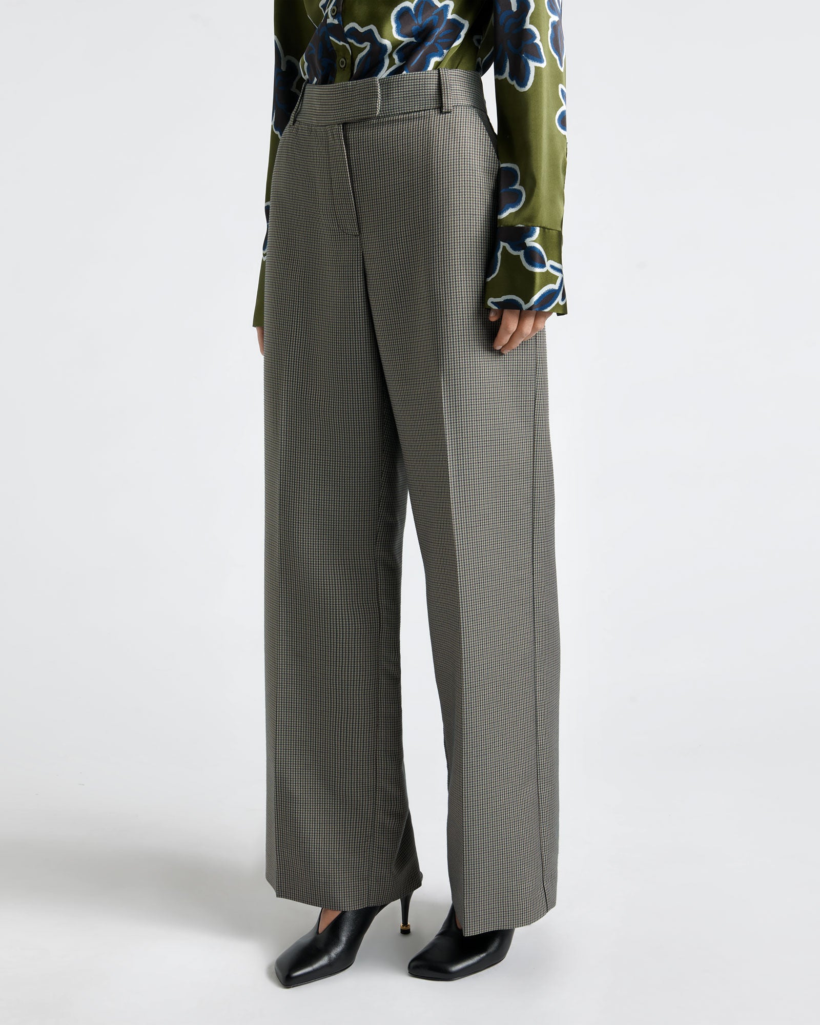 European Micro Check Pant