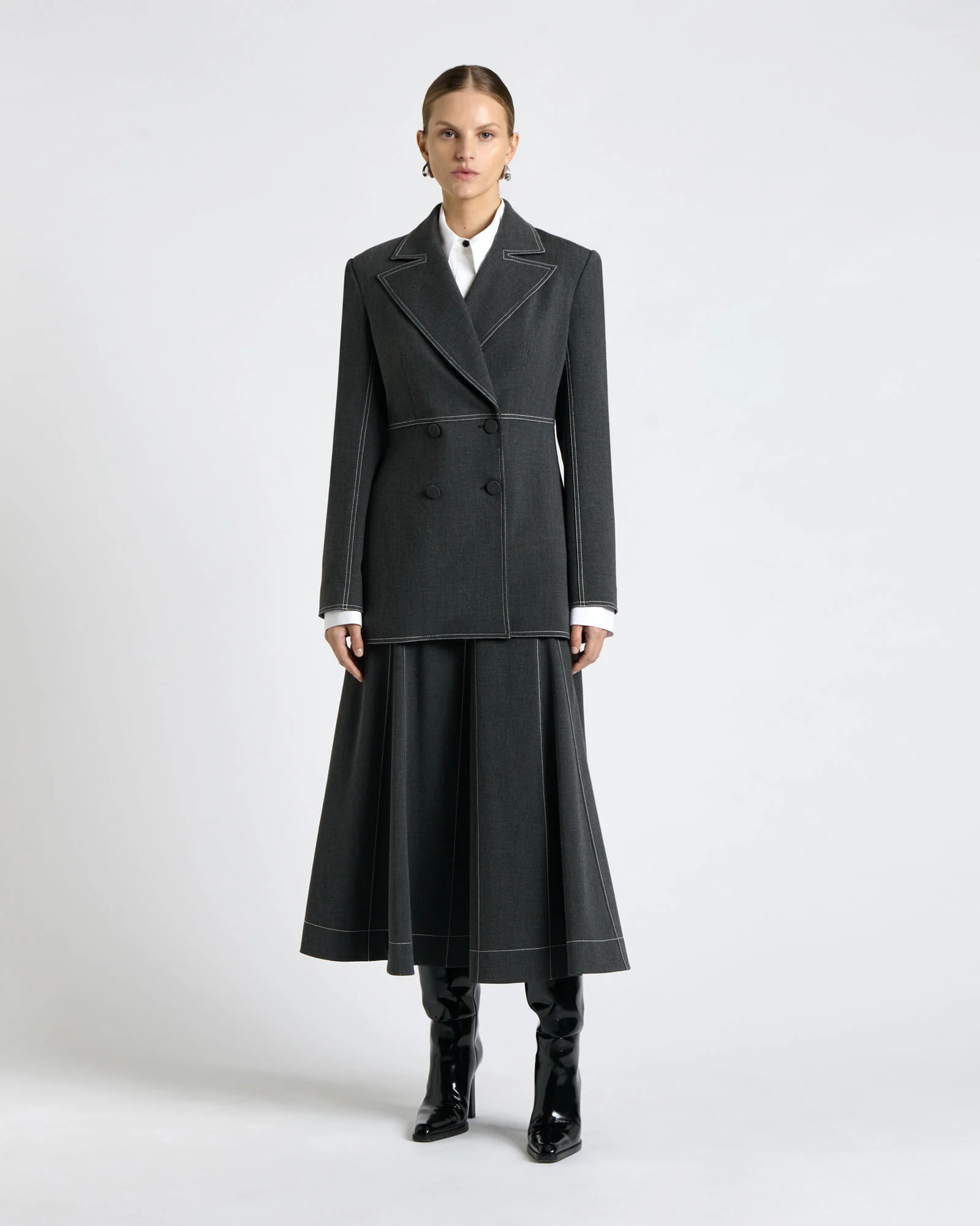 Bi-Stretch Twill Full Skirt