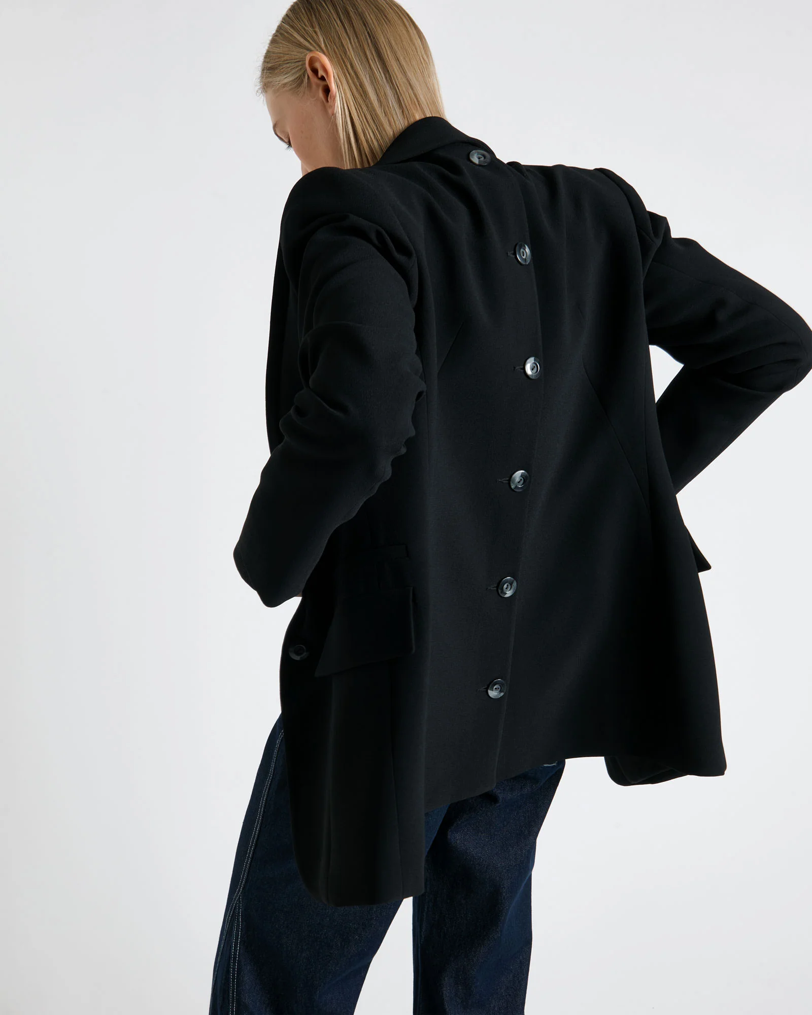 Button Through Back Blazer