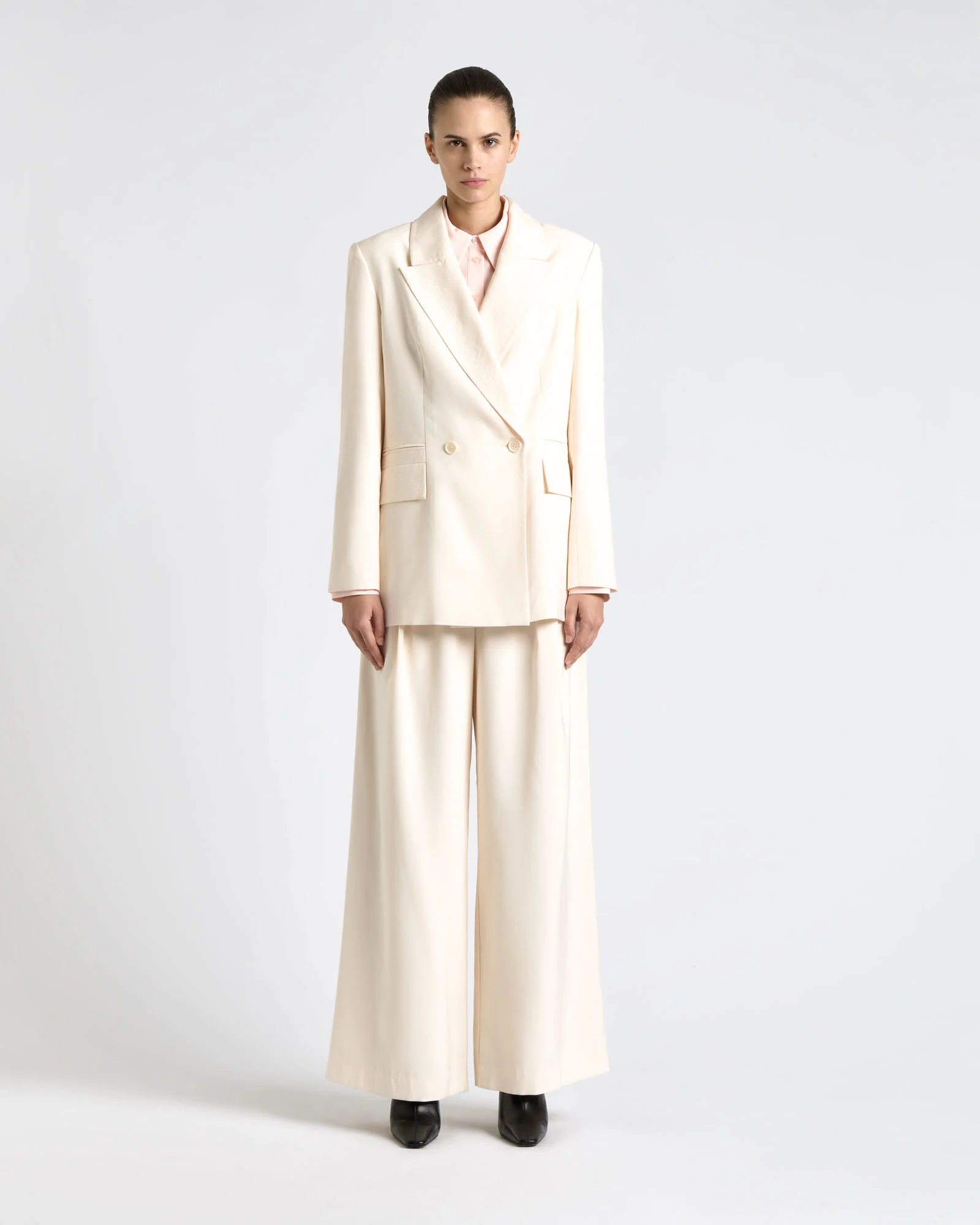 Dew Viscose Twill Double Breasted Blazer