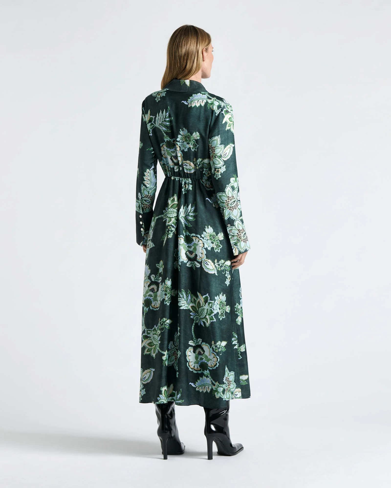 Chintz Laurel Viscose Silk Blend Wrap Dress