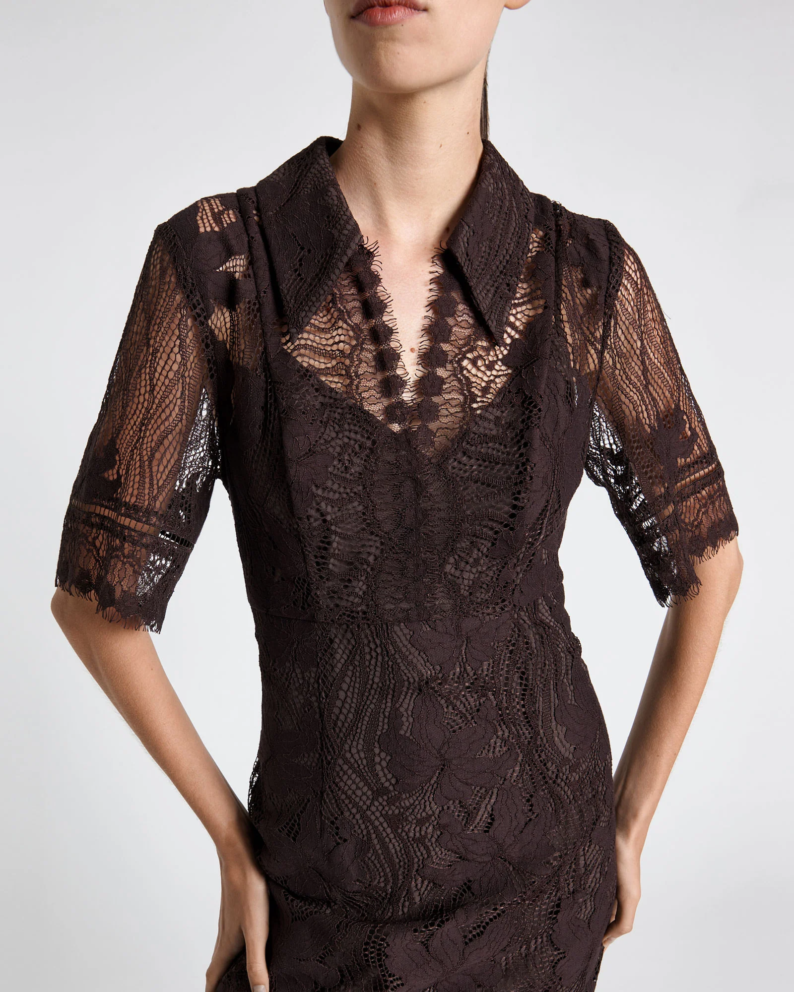 Chantilly Lace Mini Dress