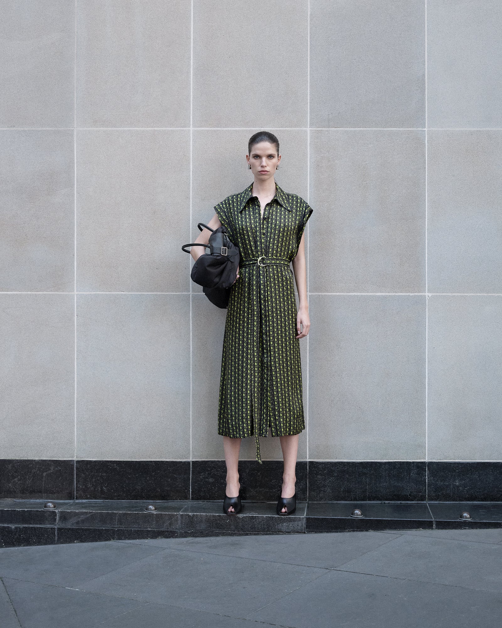 Mosaic Geo Twill Shirtdress