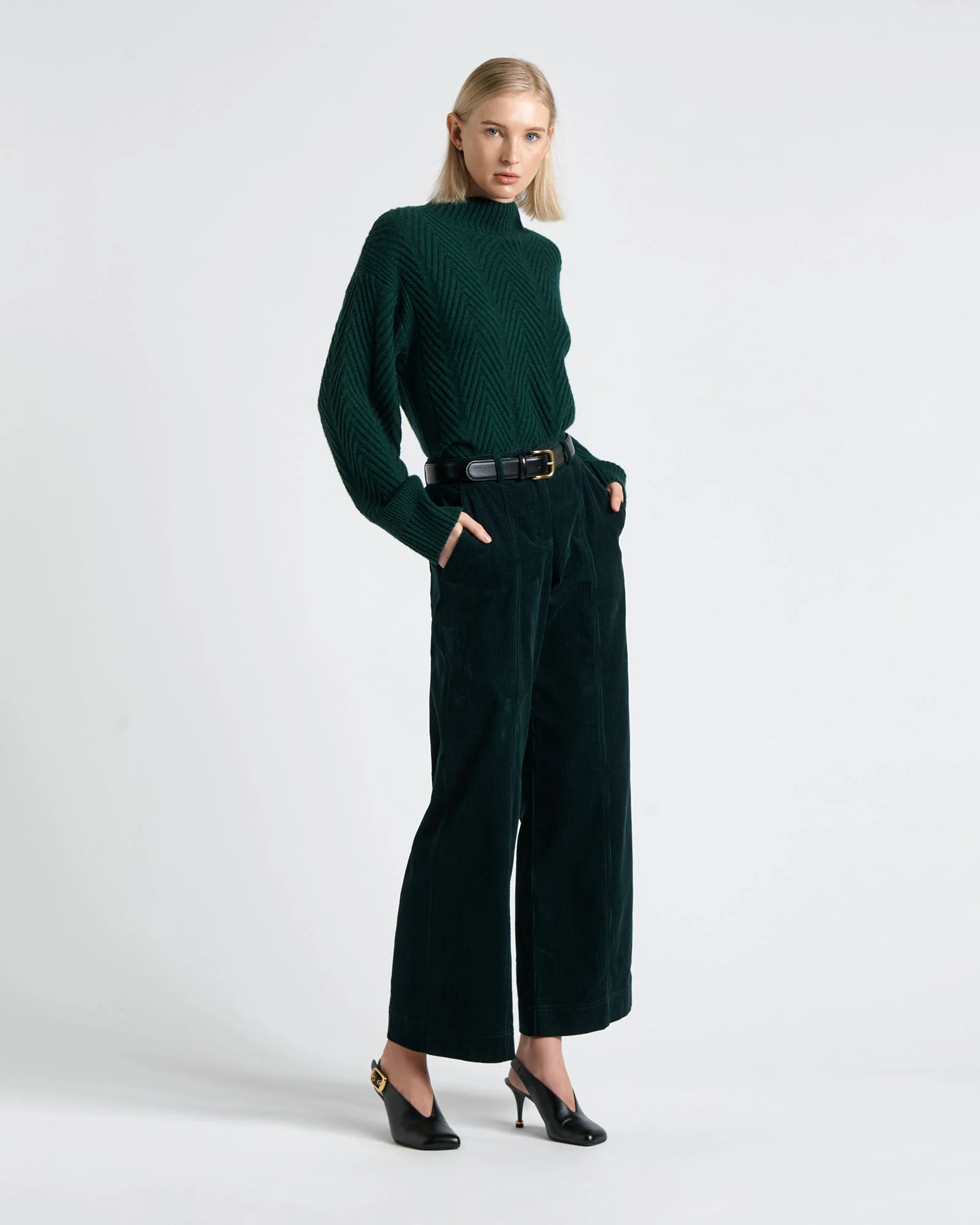 Chunky Herringbone Stitch Sweater