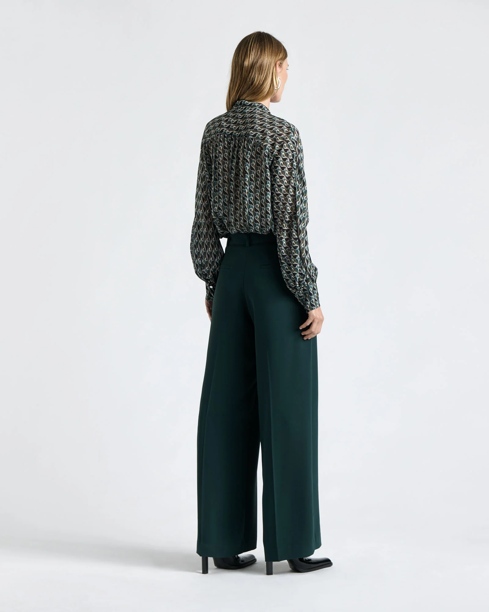 Belted Wide Leg Pant
